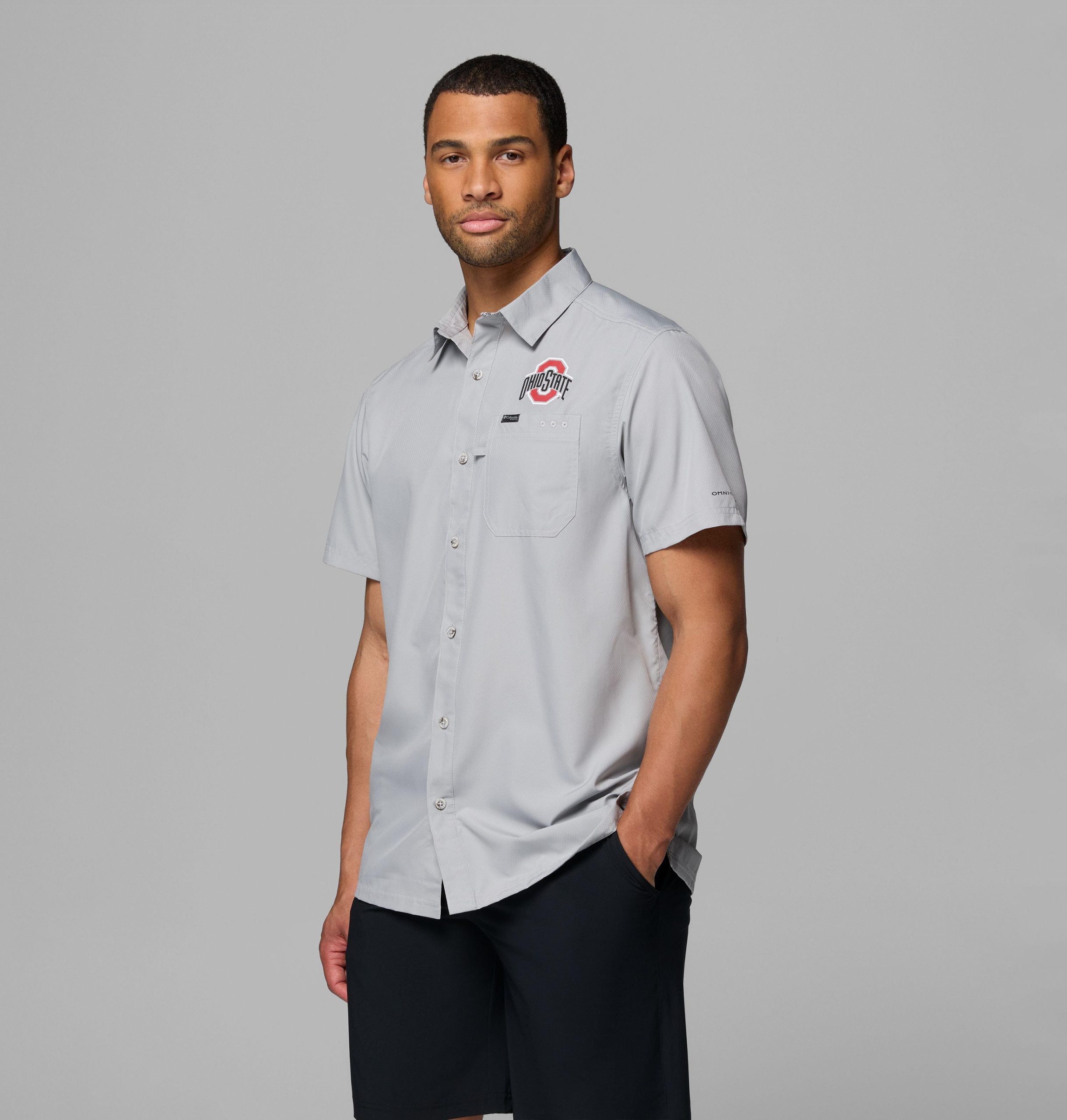 herren-college-shirt von pfg slack tide camp - ohio state
