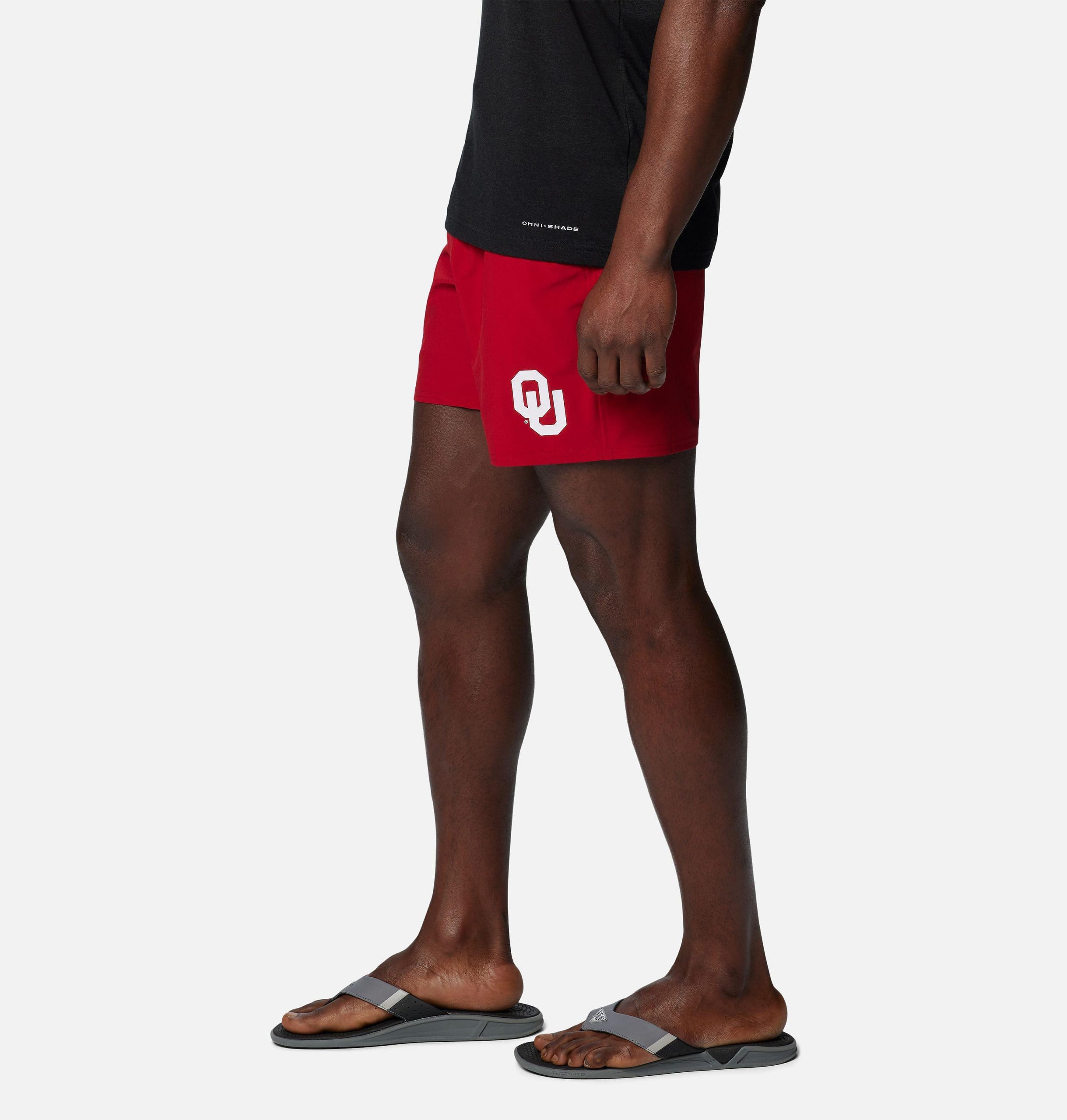 pfg terminal roamer stretch-shorts für herren college – oklahoma