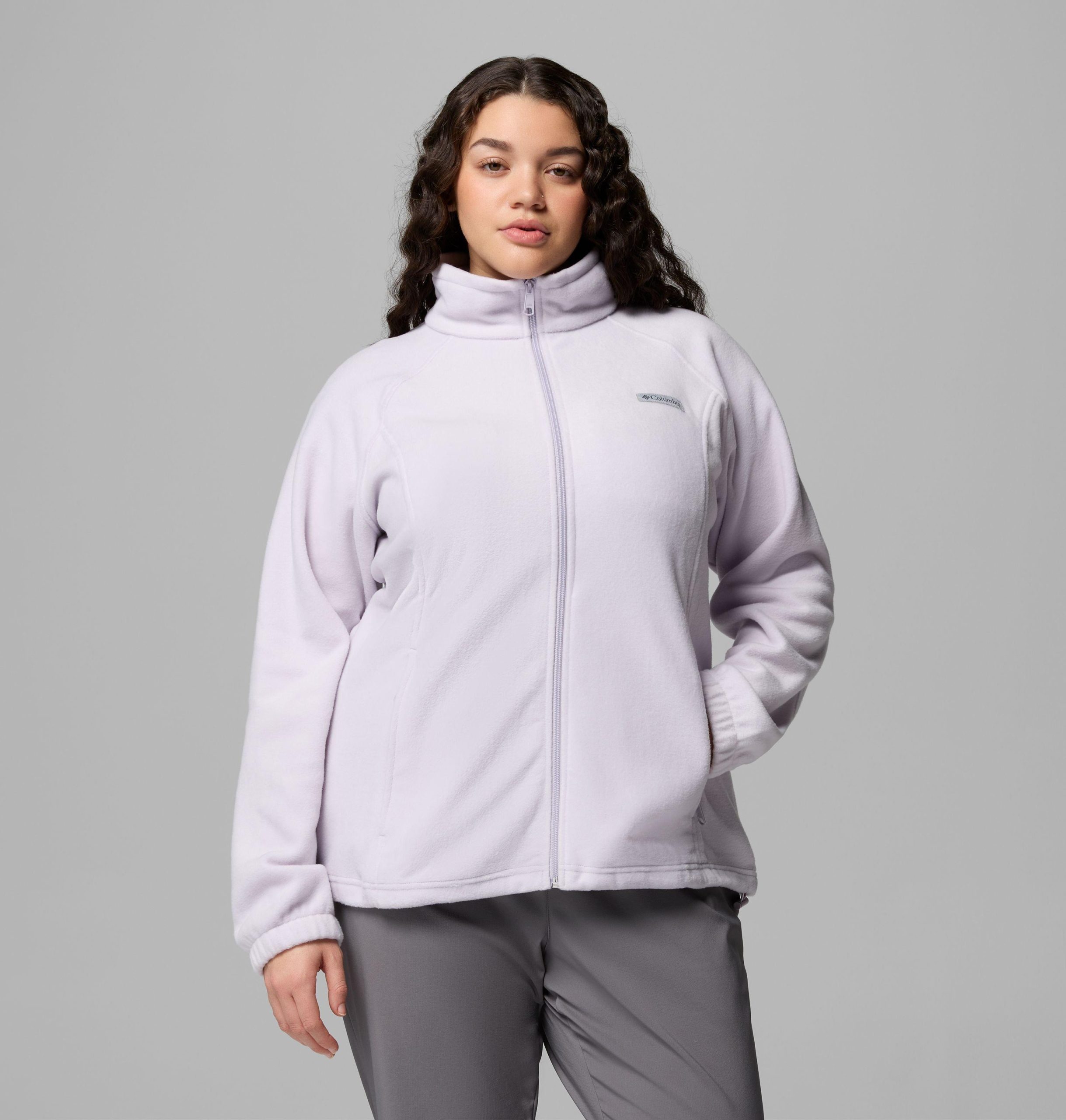 benton springs fleecejacke mit durchgehendem reißverschluss für damen – Übergröße