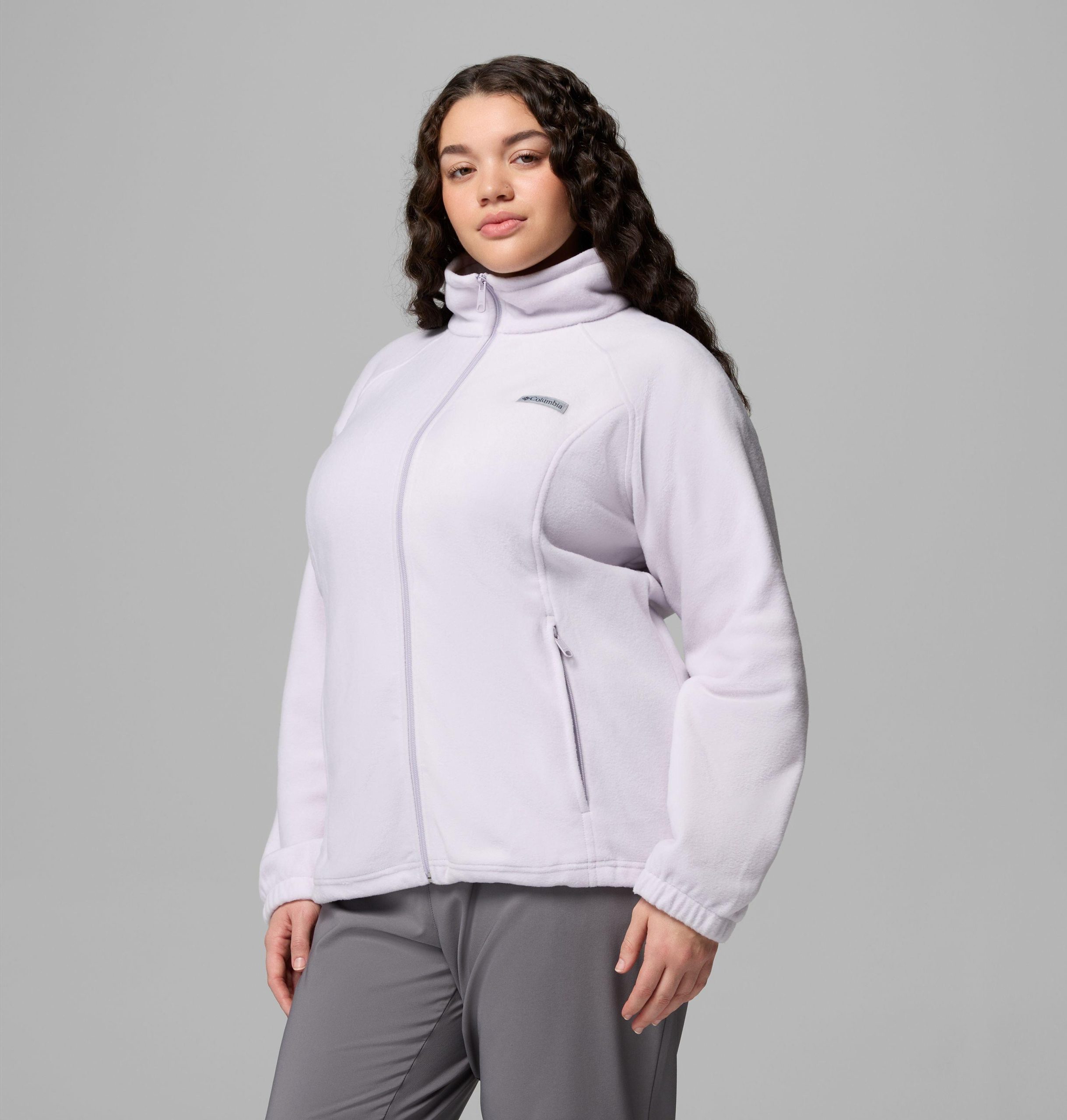 benton springs fleecejacke mit durchgehendem reißverschluss für damen – Übergröße
