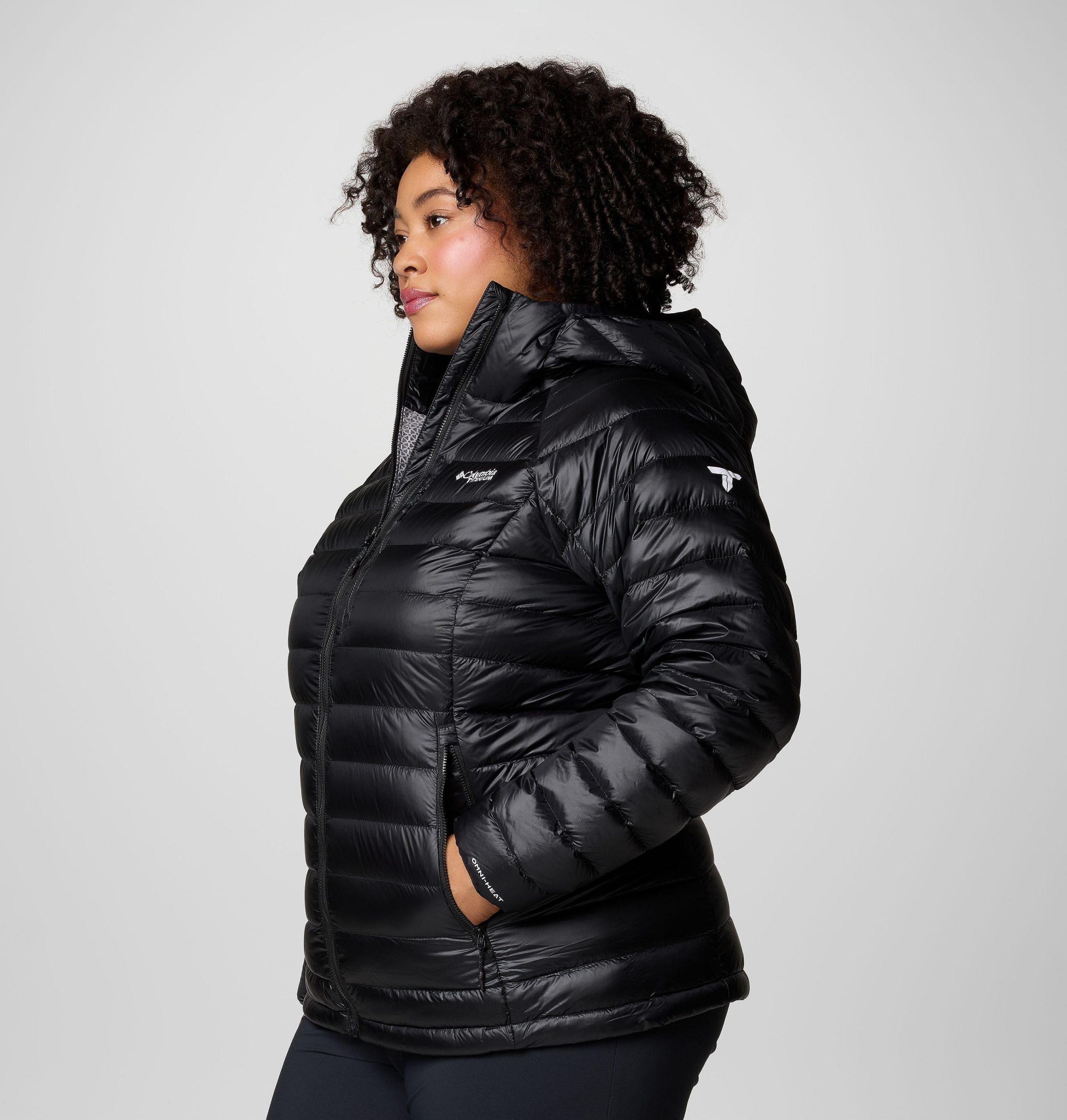 arctic crest daunenjacke mit kapuze für damen – Übergröße