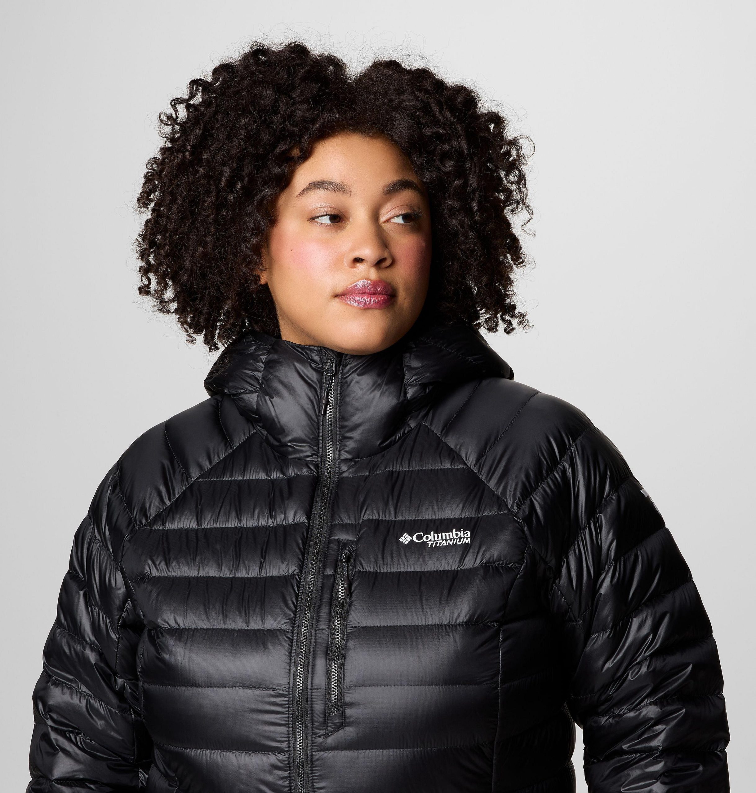 arctic crest daunenjacke mit kapuze für damen – Übergröße
