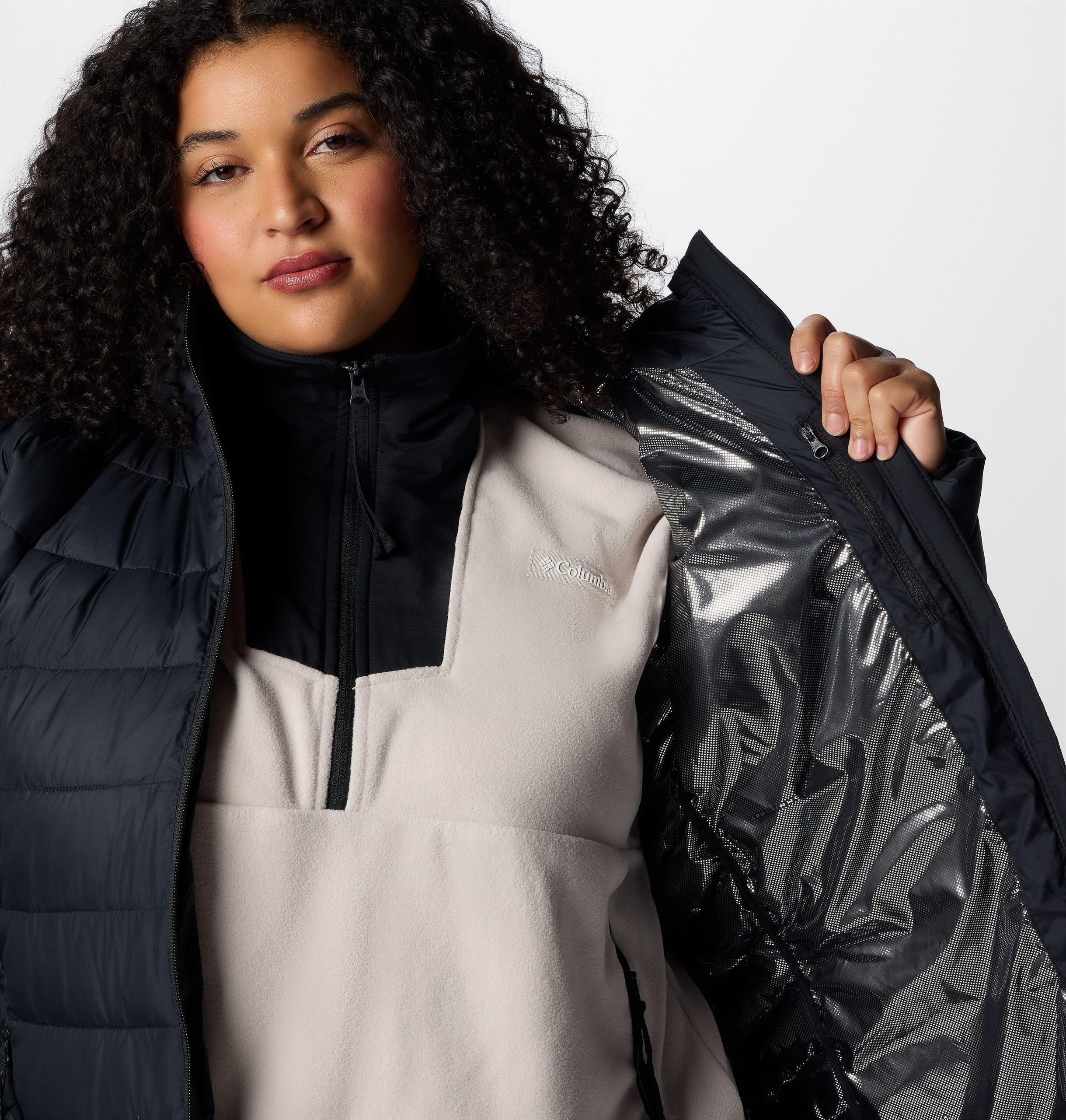 damen powder lite ii mid jacke – Übergröße