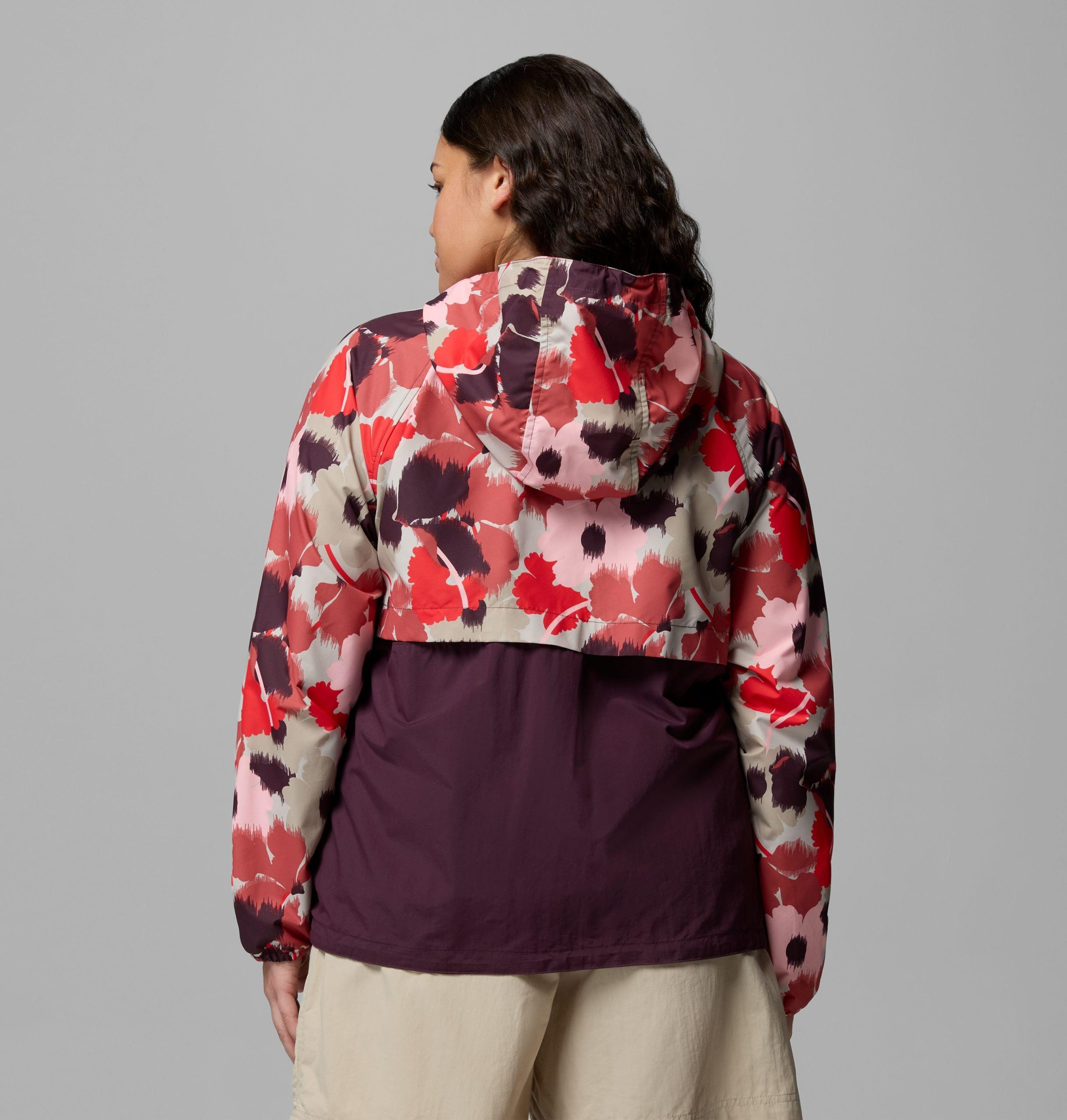 spire valley windjacke mit print für damen – Übergröße