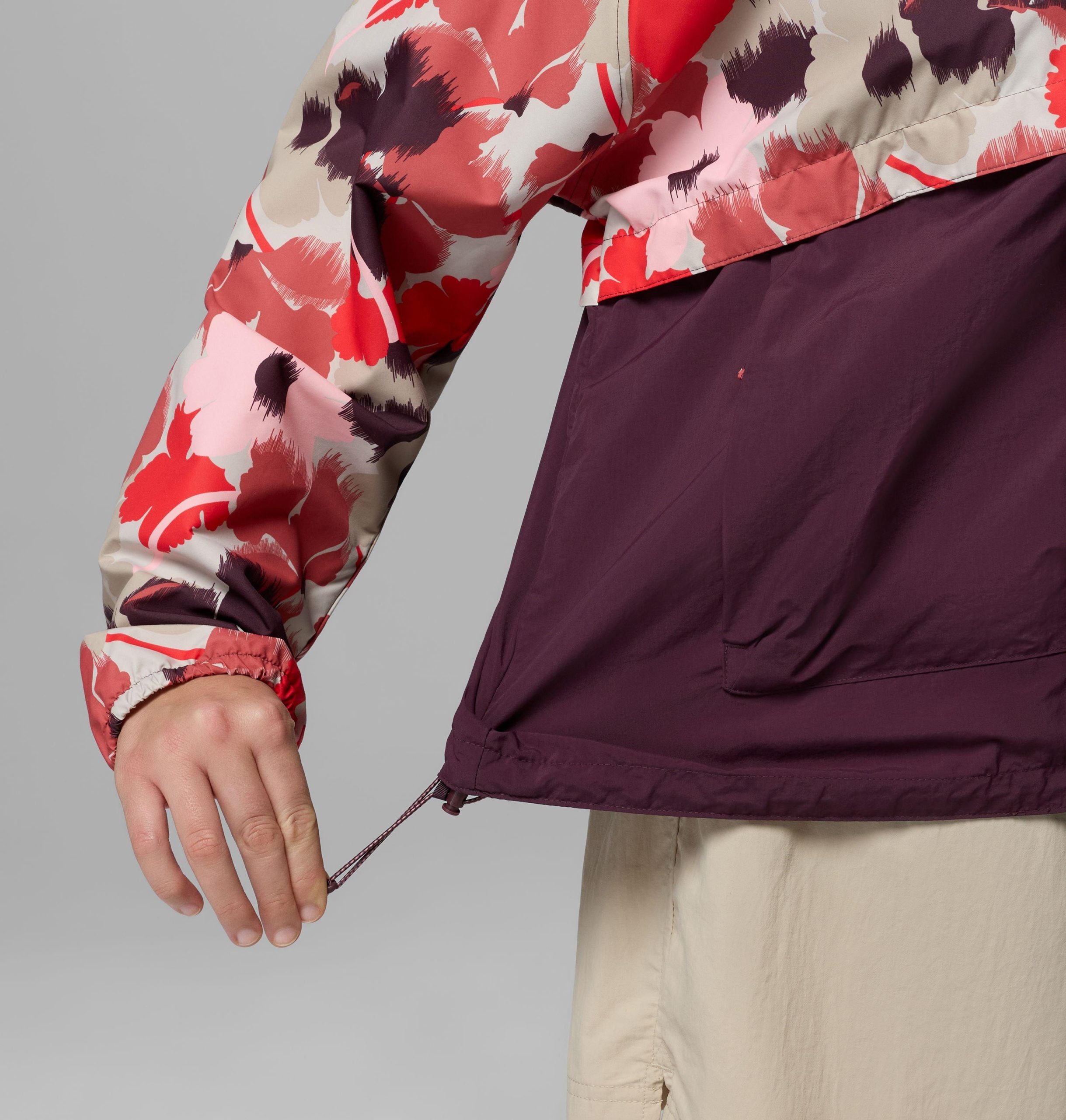 spire valley windjacke mit print für damen – Übergröße