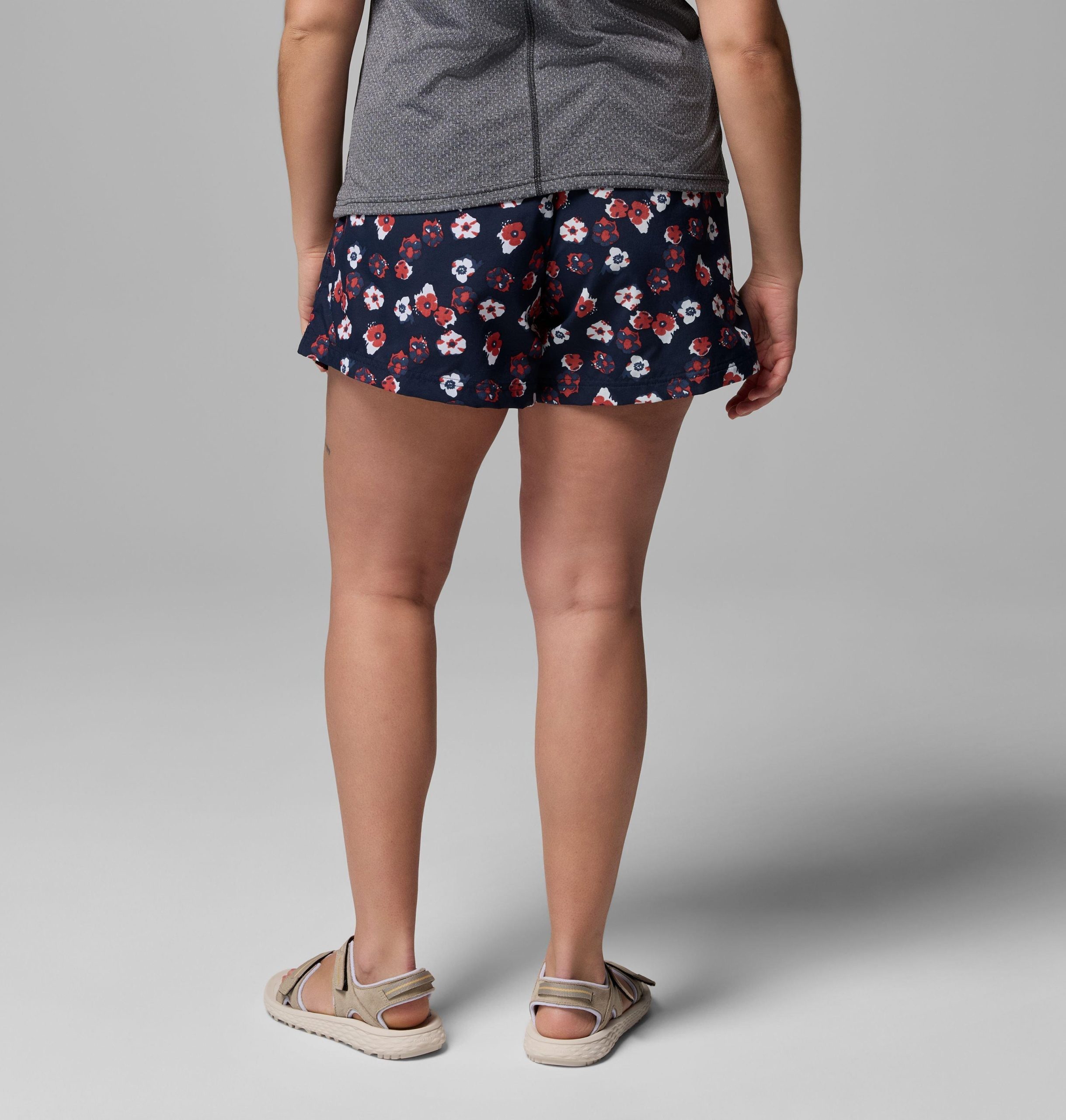 damen-shorts mit print „sandy river iii – Übergröße