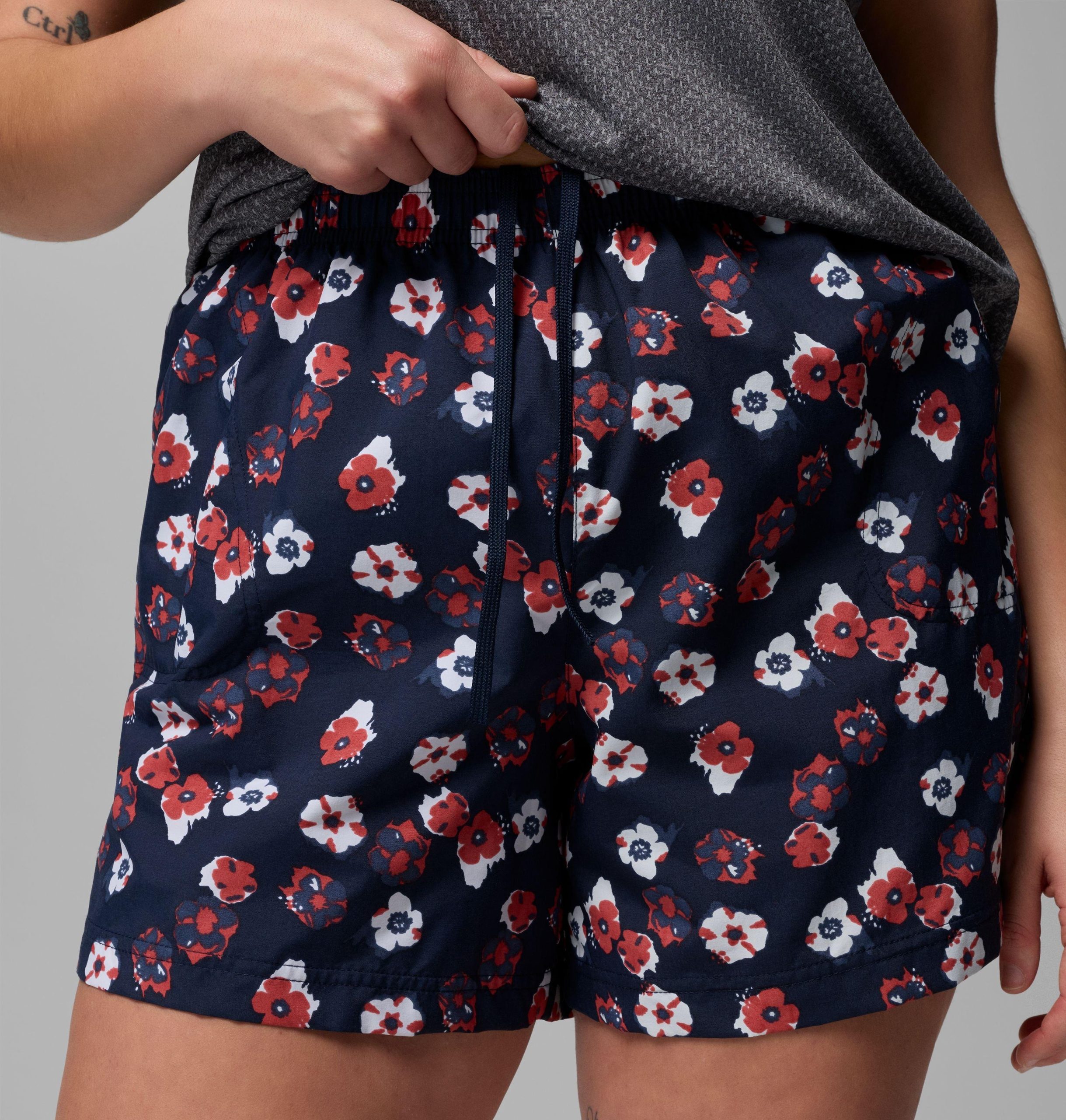 damen-shorts mit print „sandy river iii – Übergröße