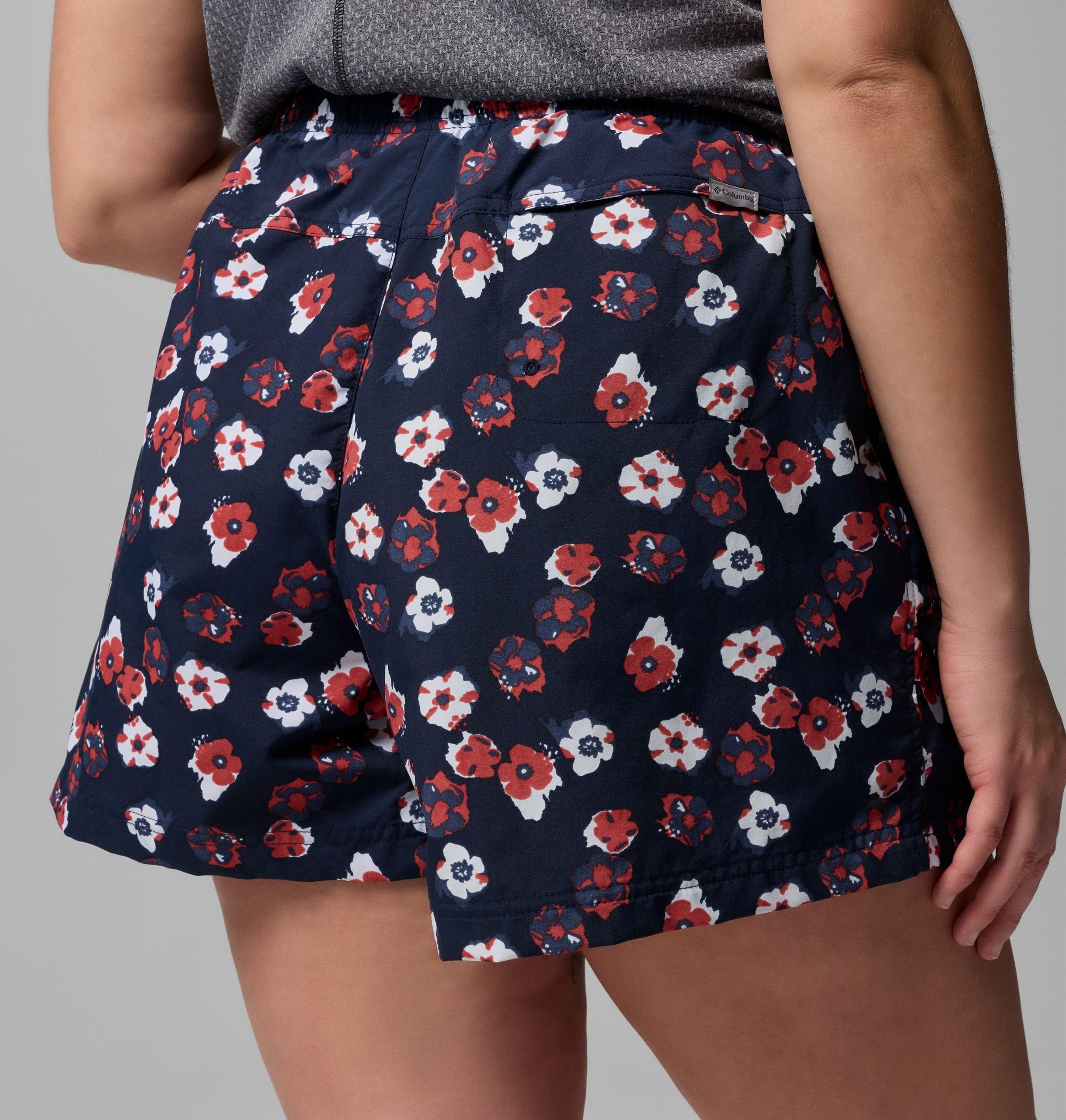 damen-shorts mit print „sandy river iii – Übergröße