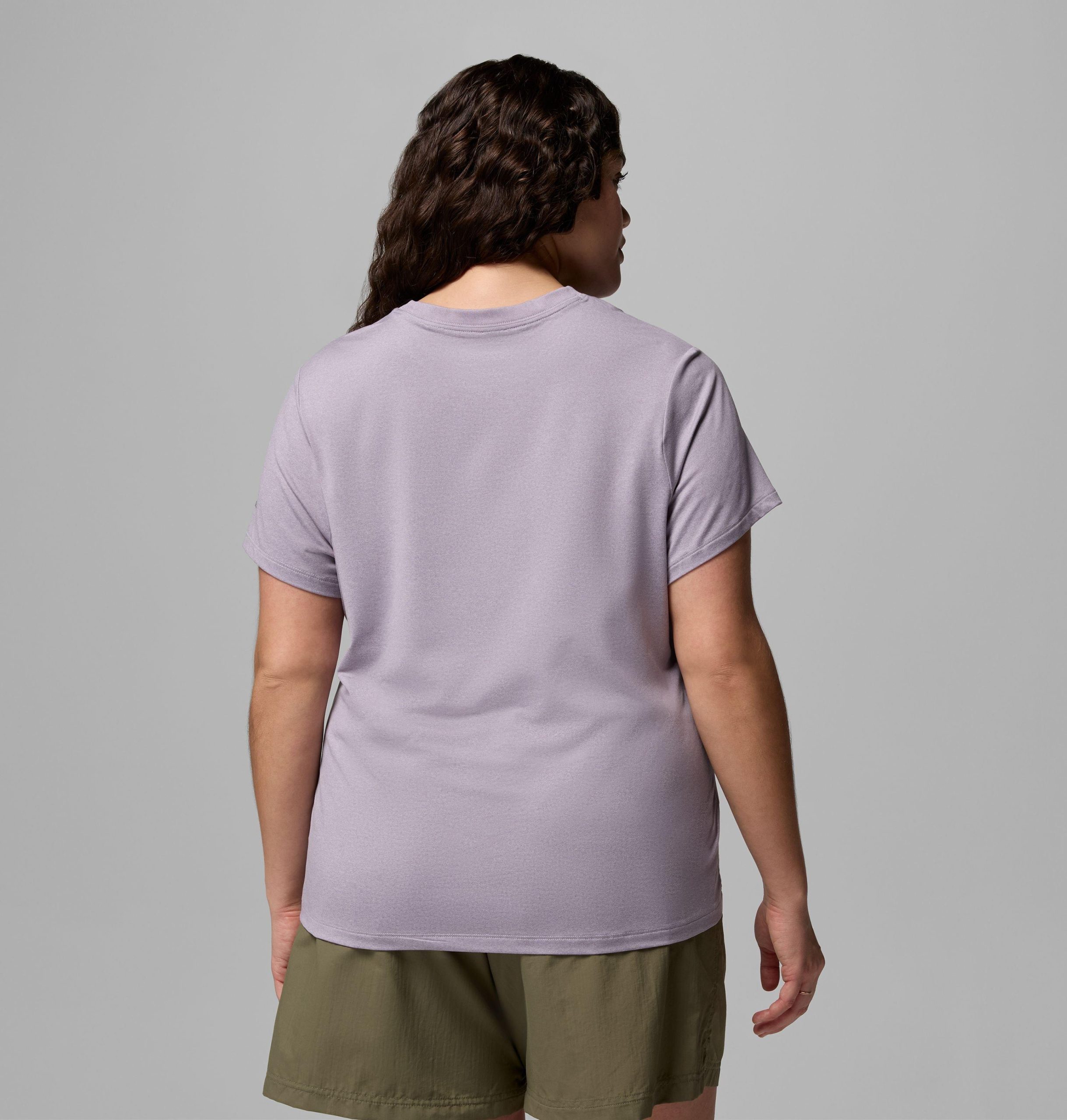 parsons point kurzarm-t-shirt mit logo für damen – Übergröße