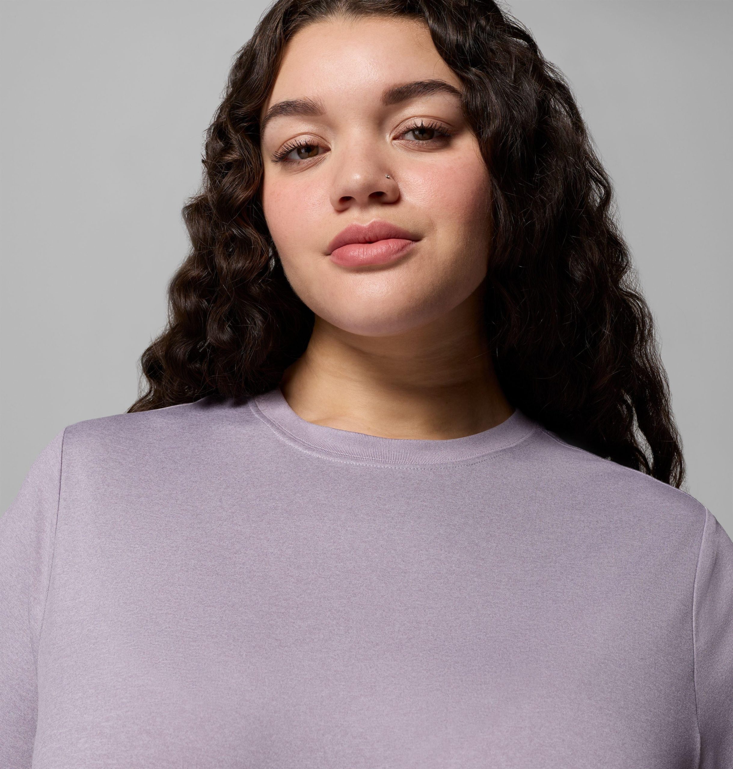 parsons point kurzarm-t-shirt mit logo für damen – Übergröße