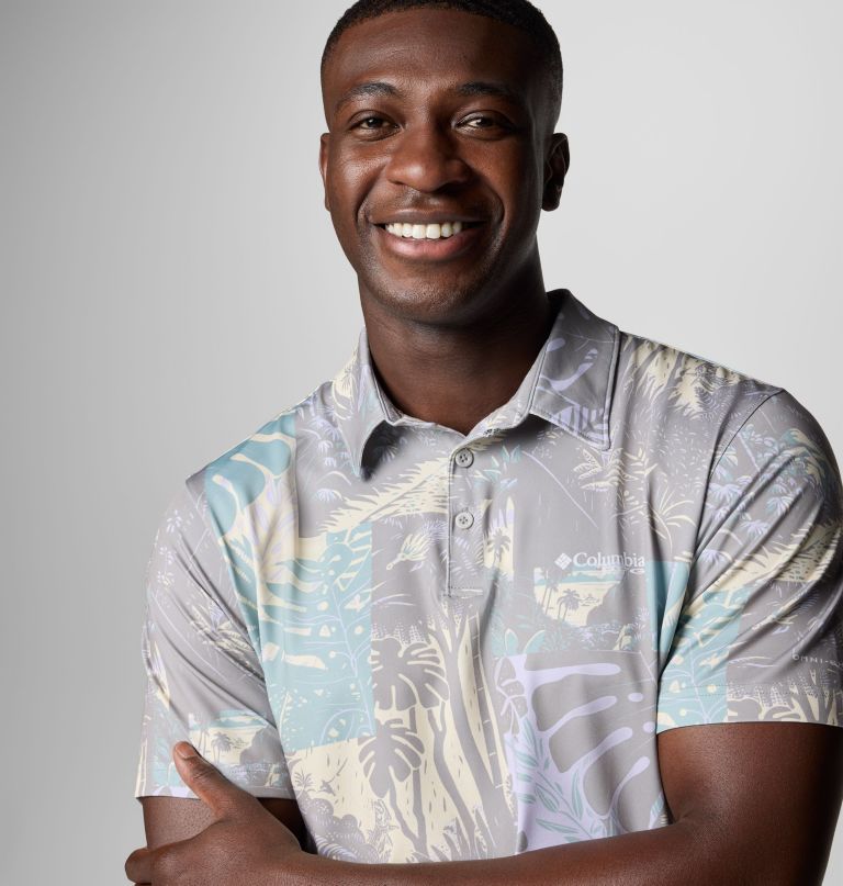 pfg super slack tide ii stretch-polo für herren