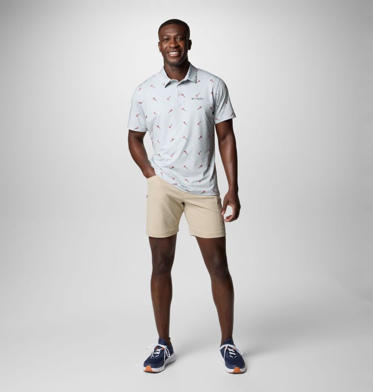 pfg super slack tide ii stretch-polo für herren