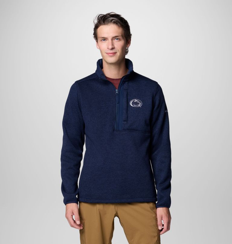 herren-fleecepullover mit halbem reißverschluss – penn state