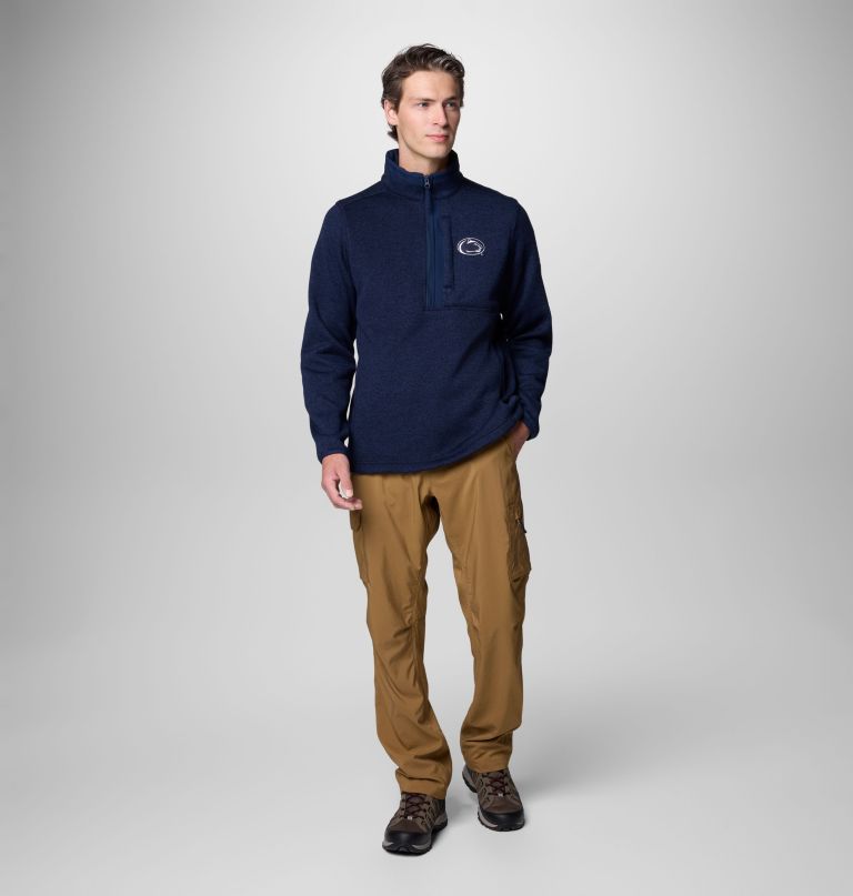 herren-fleecepullover mit halbem reißverschluss – penn state