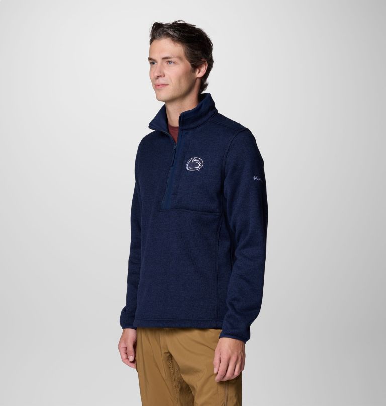 herren-fleecepullover mit halbem reißverschluss – penn state