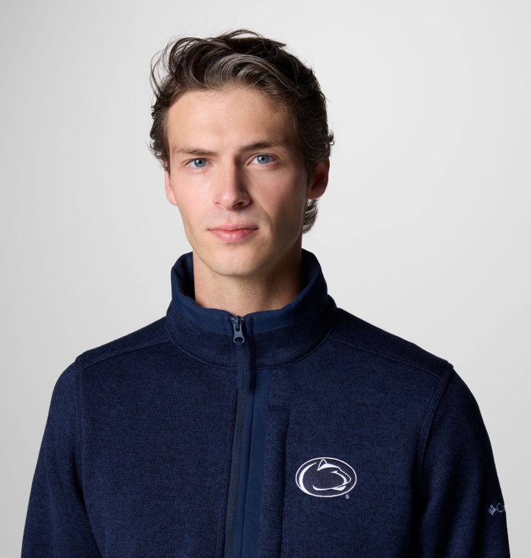 herren-fleecepullover mit halbem reißverschluss – penn state