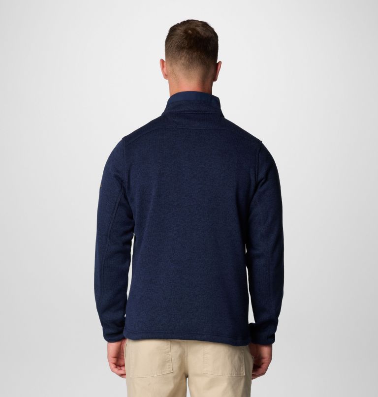 herren-fleecepullover mit halbem reißverschluss modell collegiate sweater weather - michigan