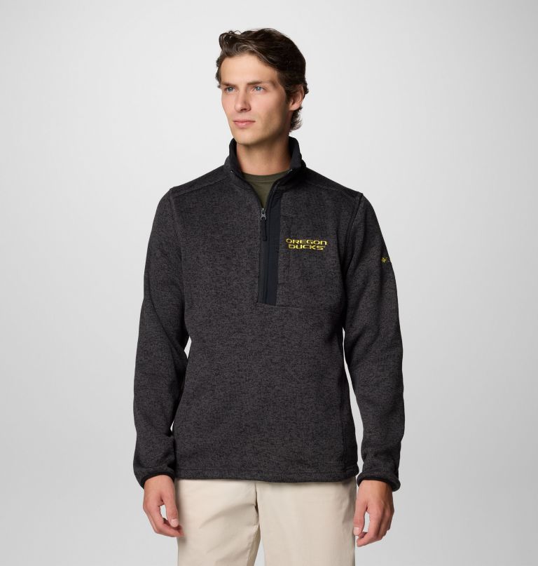 herren-fleecepullover mit halbem reißverschluss modell collegiate sweater weather - oregon