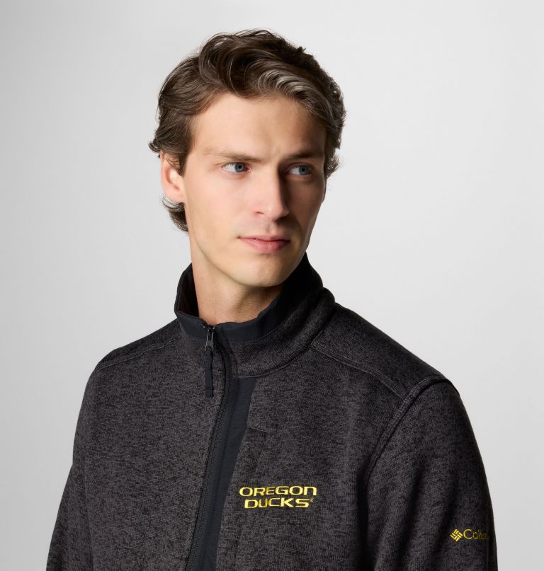 herren-fleecepullover mit halbem reißverschluss modell collegiate sweater weather - oregon