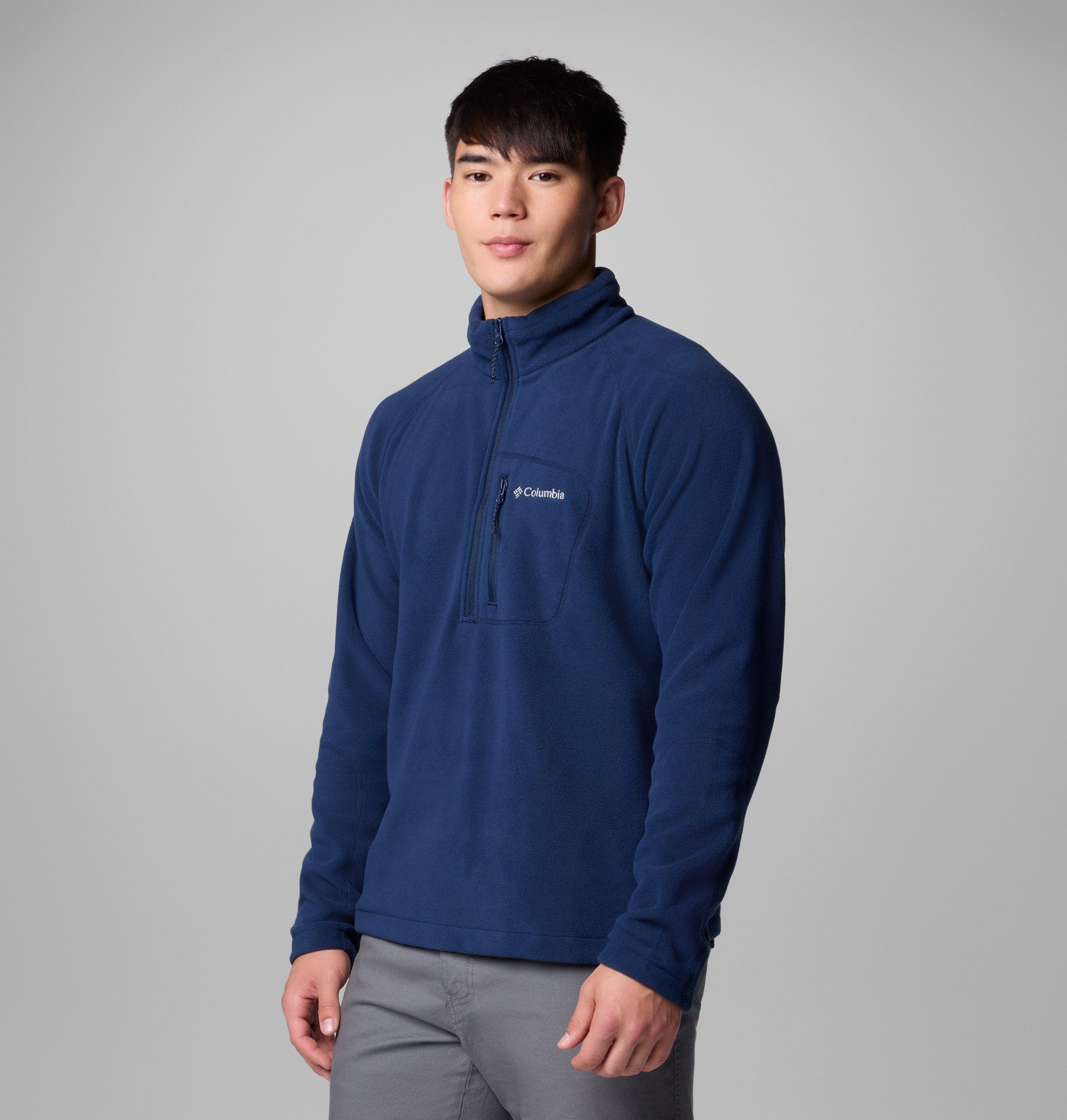 fast trek iii fleece-pullover für herren mit halbem reißverschluss