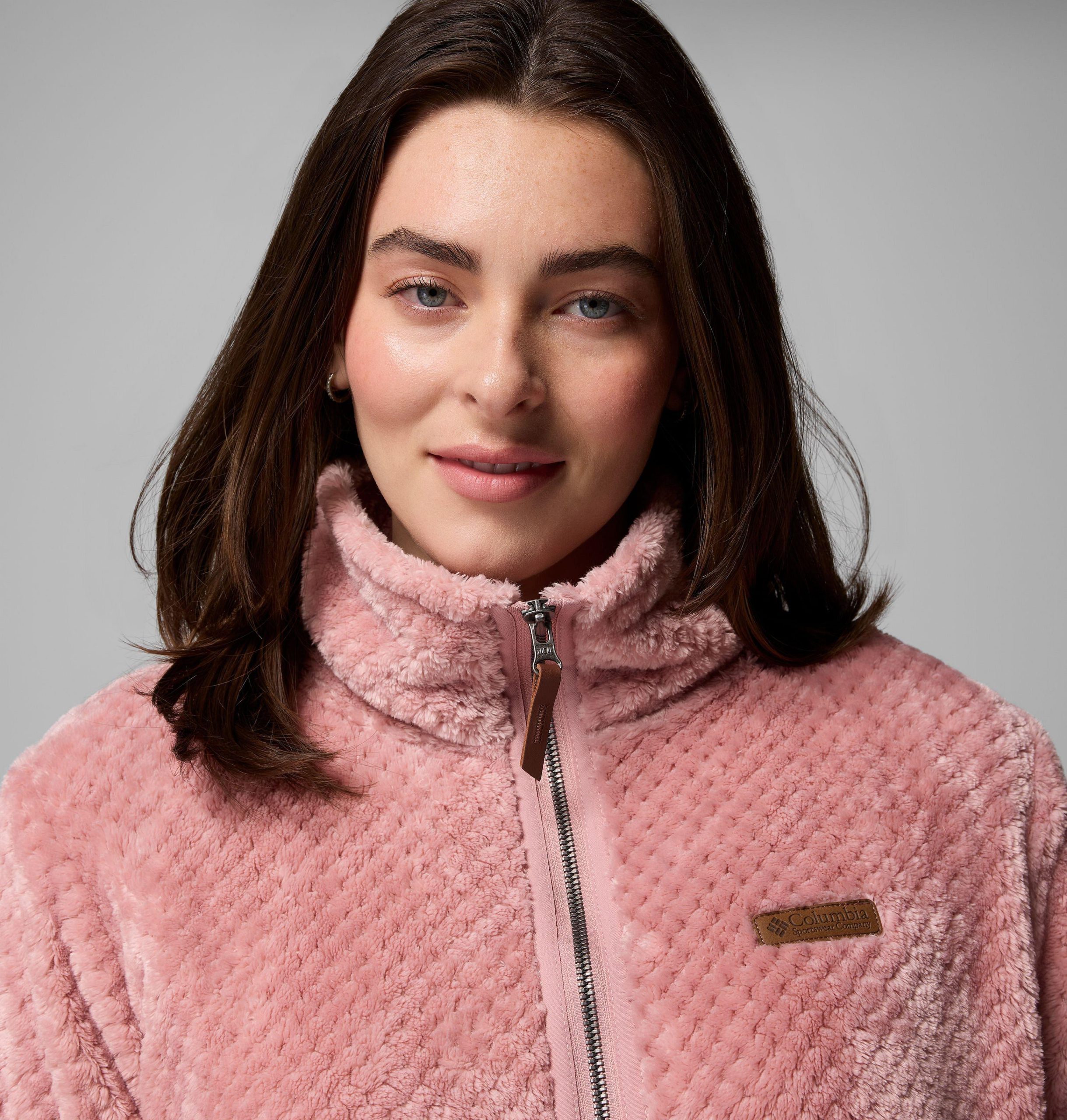 damen fire side ii sherpa fleecejacke mit durchgehendem reißverschluss
