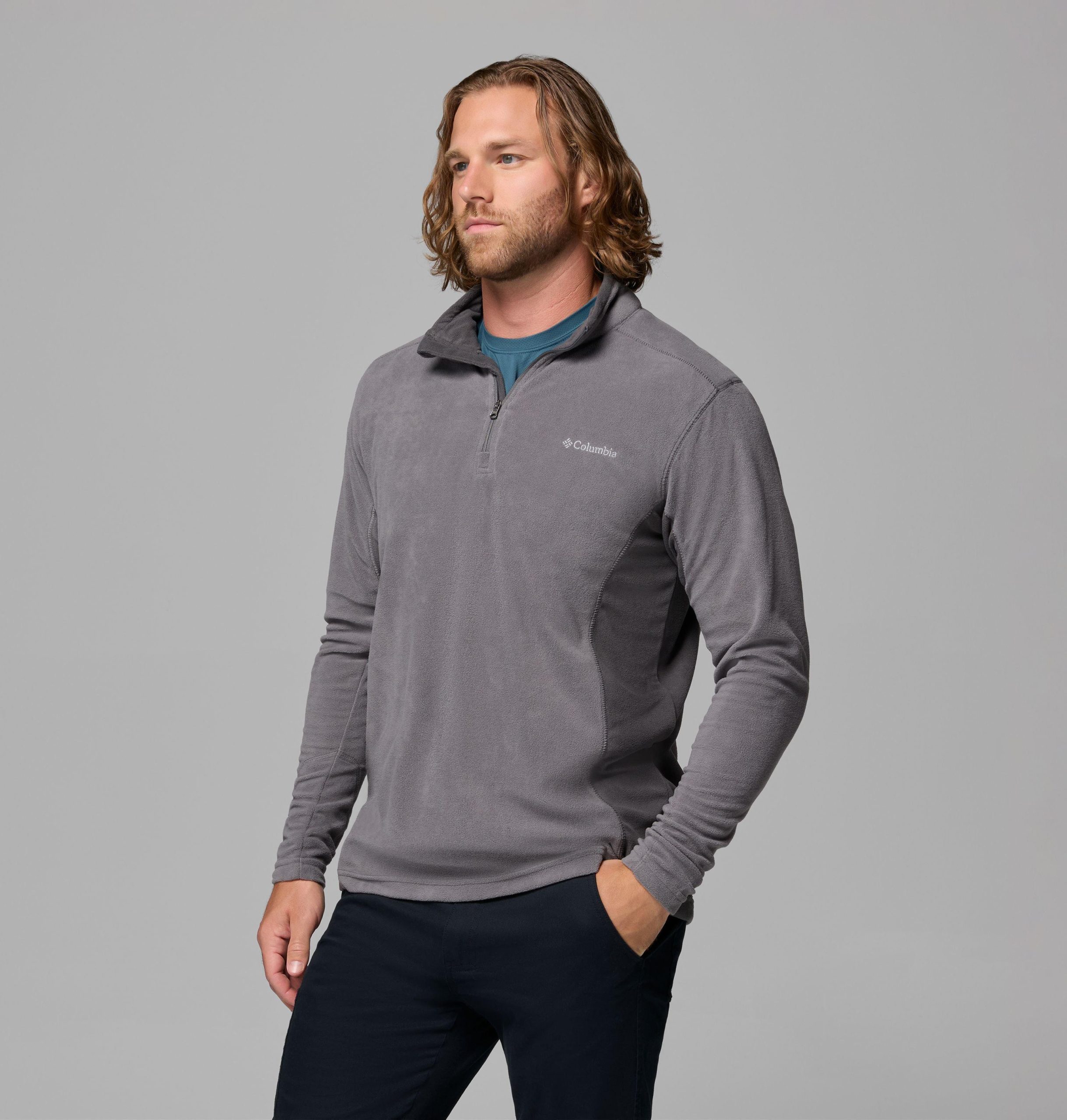 klamath range ii fleece-pullover für herren mit halbem reißverschluss
