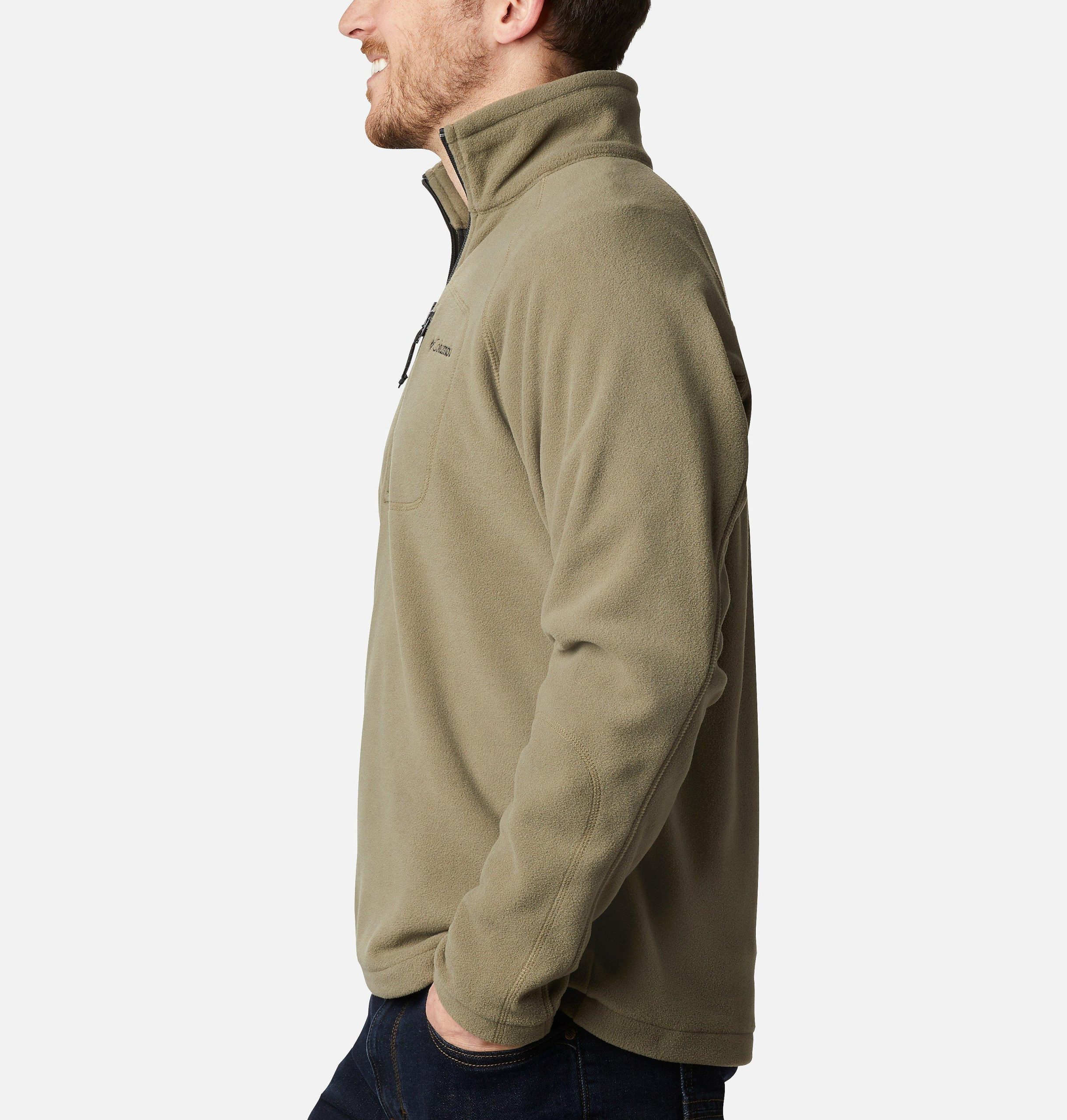 fast trek iii fleece-pullover mit halbem reißverschluss für herren – lang