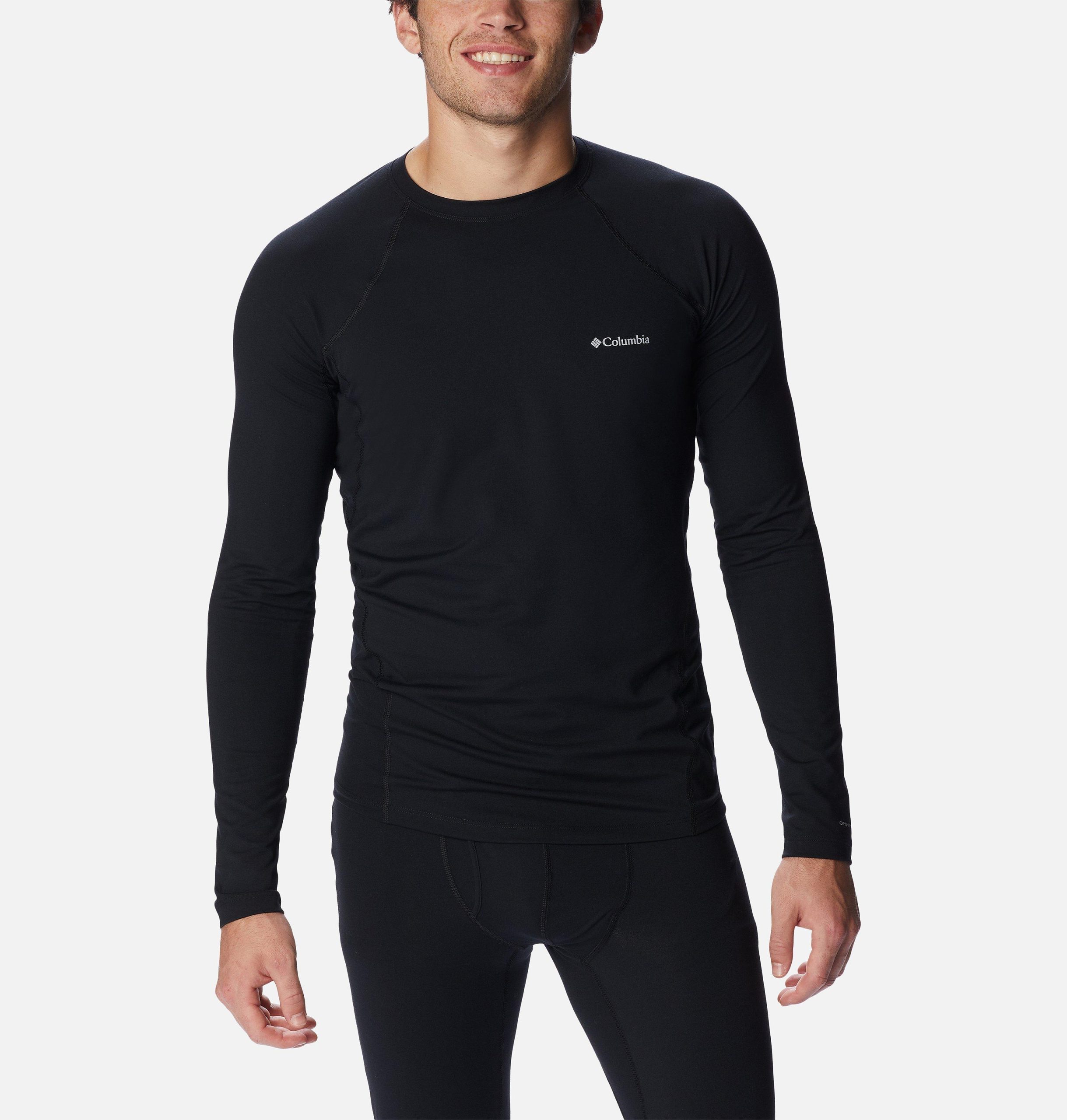 omni-heat midweight baselayer crew für herren – lang