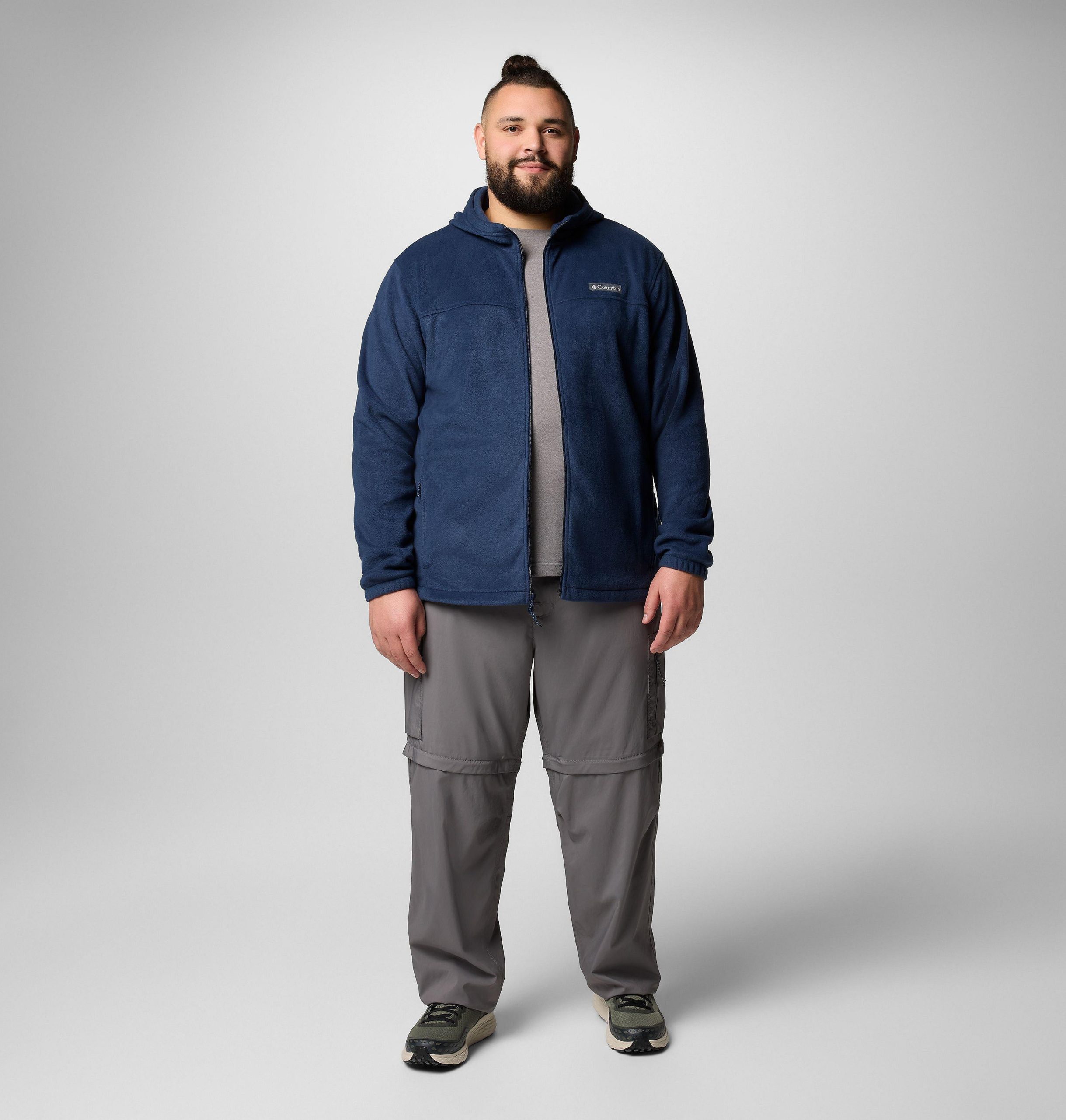 steens mountain fleece-kapuzenjacke mit durchgehendem reißverschluss für herren – größe l