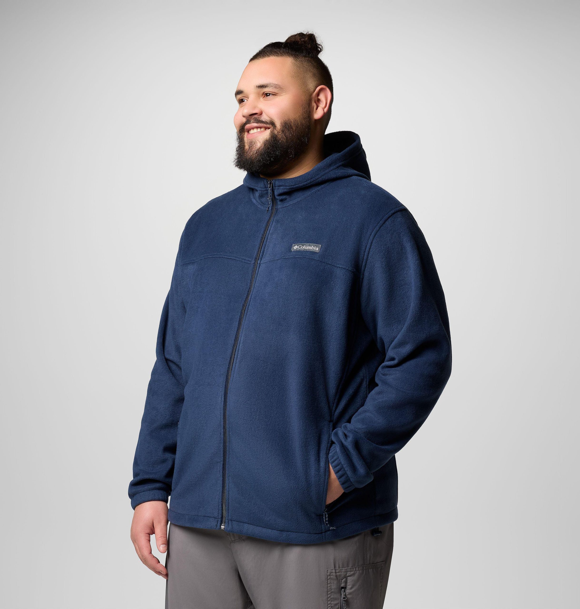 steens mountain fleece-kapuzenjacke mit durchgehendem reißverschluss für herren – größe l