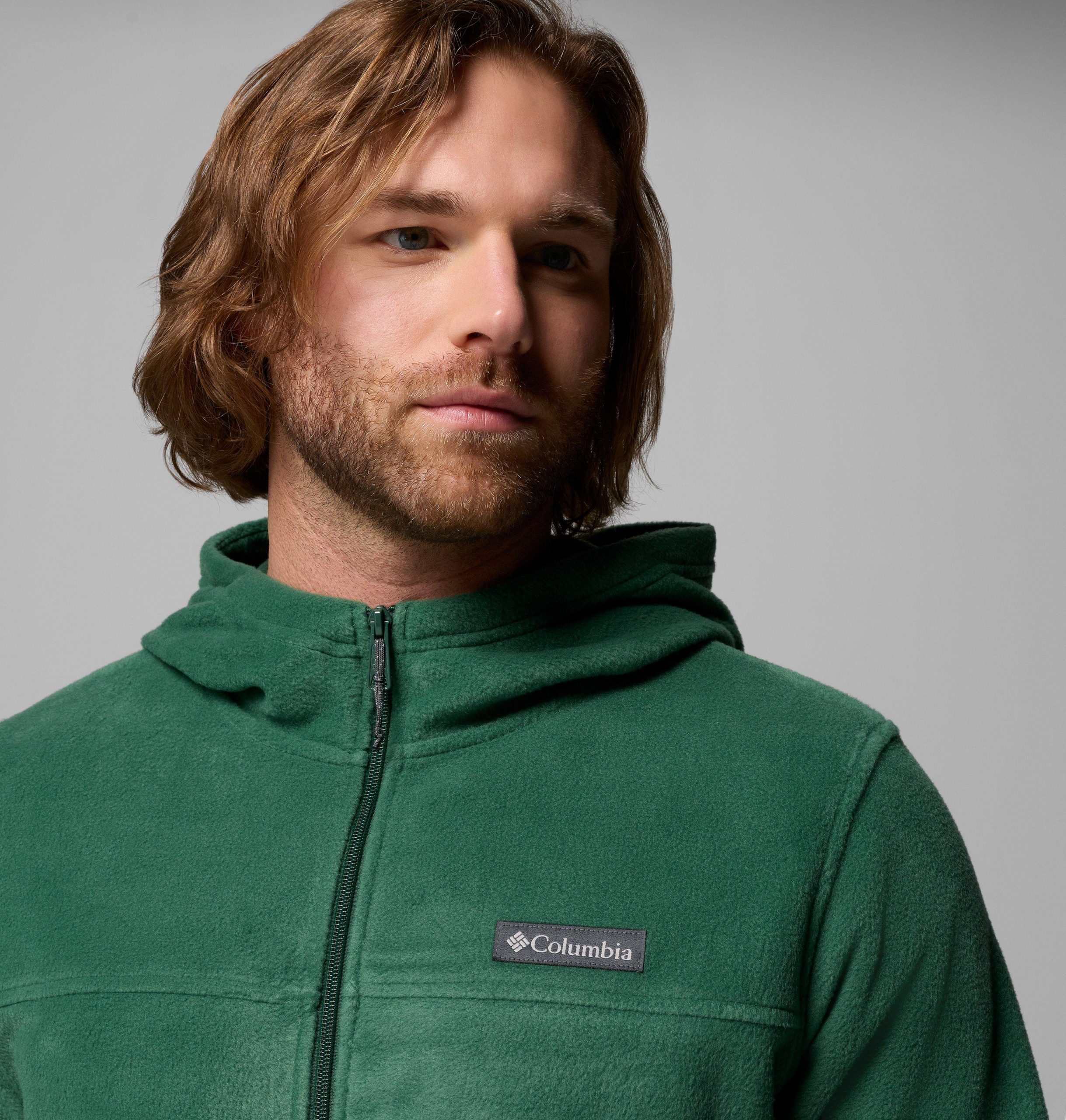 steens mountain fleece-kapuzenjacke mit durchgehendem reißverschluss für herren – lang