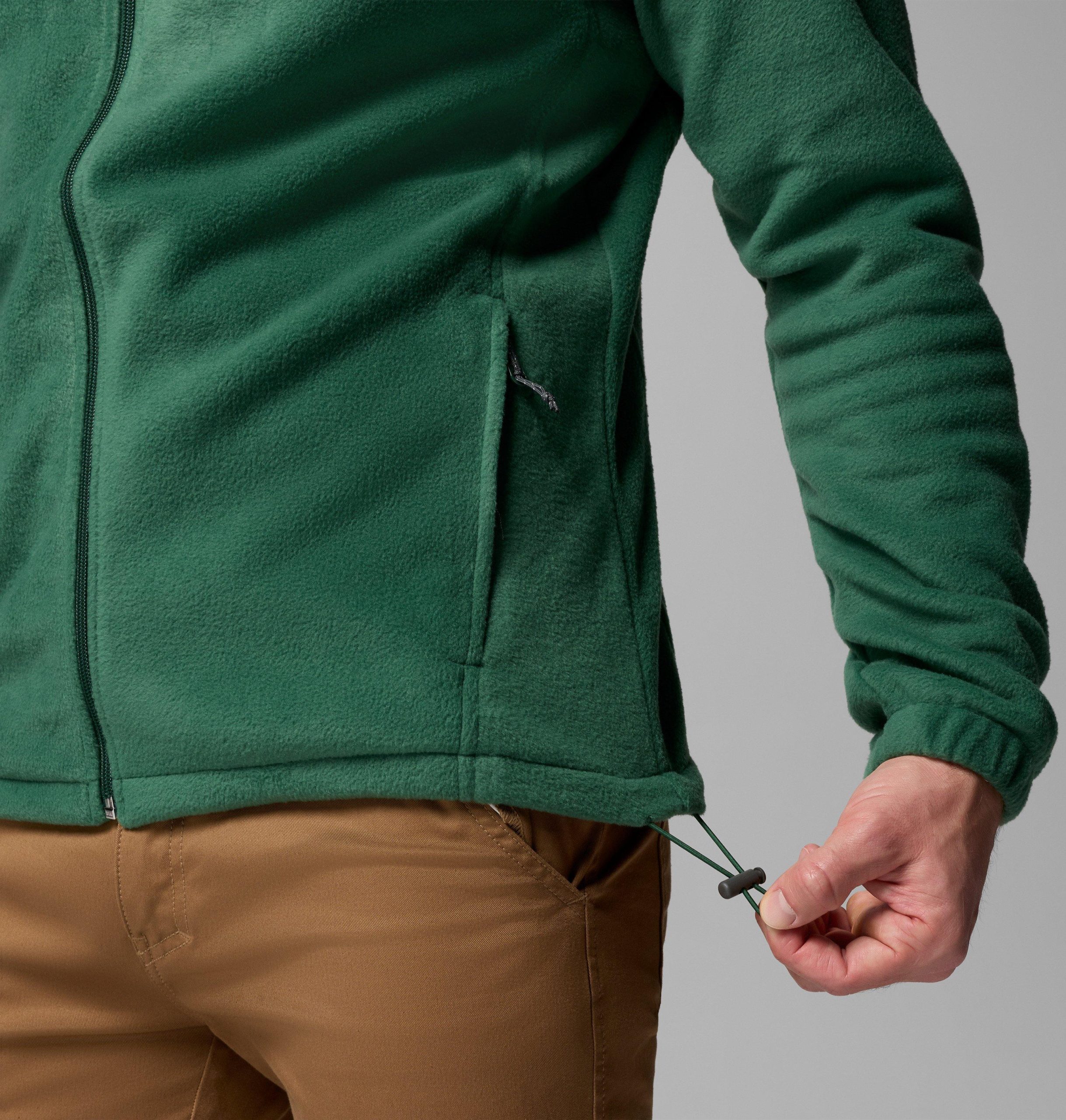 steens mountain fleece-kapuzenjacke mit durchgehendem reißverschluss für herren – lang