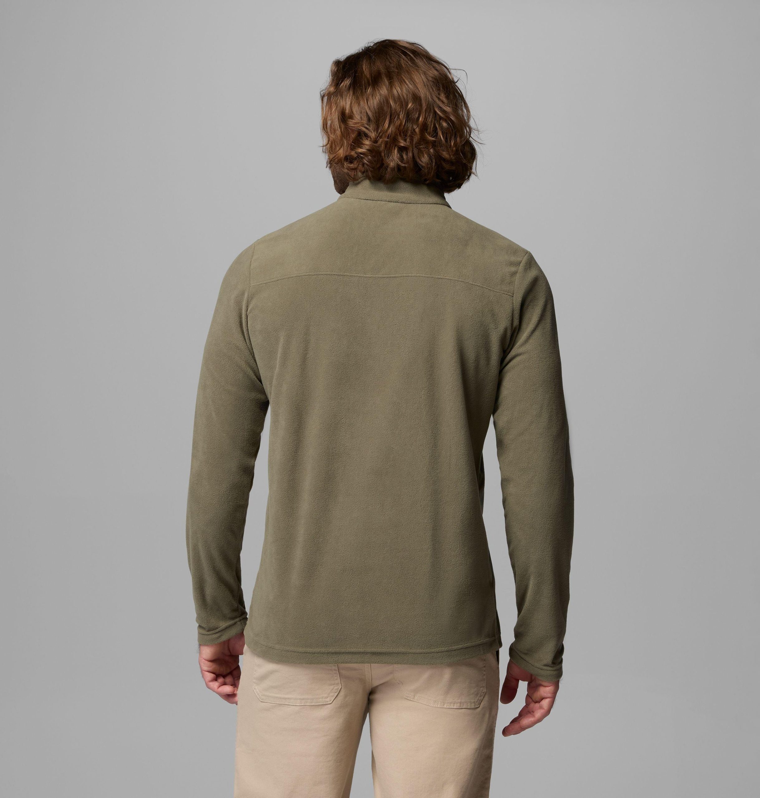 lake aloha fleece-pullover mit halbem reißverschluss für herren – lang