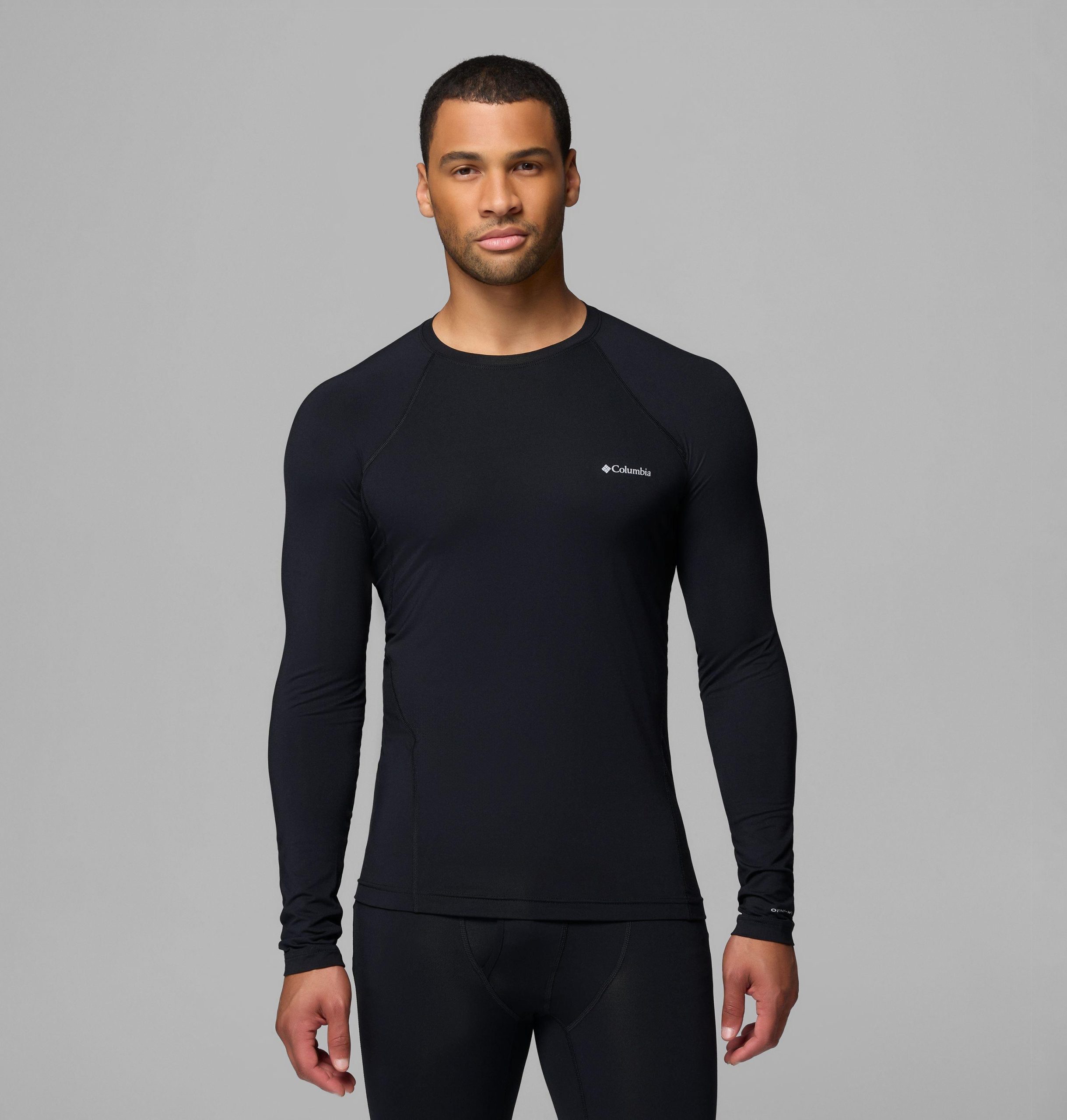 herren-funktionsshirt mit rundhalsausschnitt mittelschwer baselayer