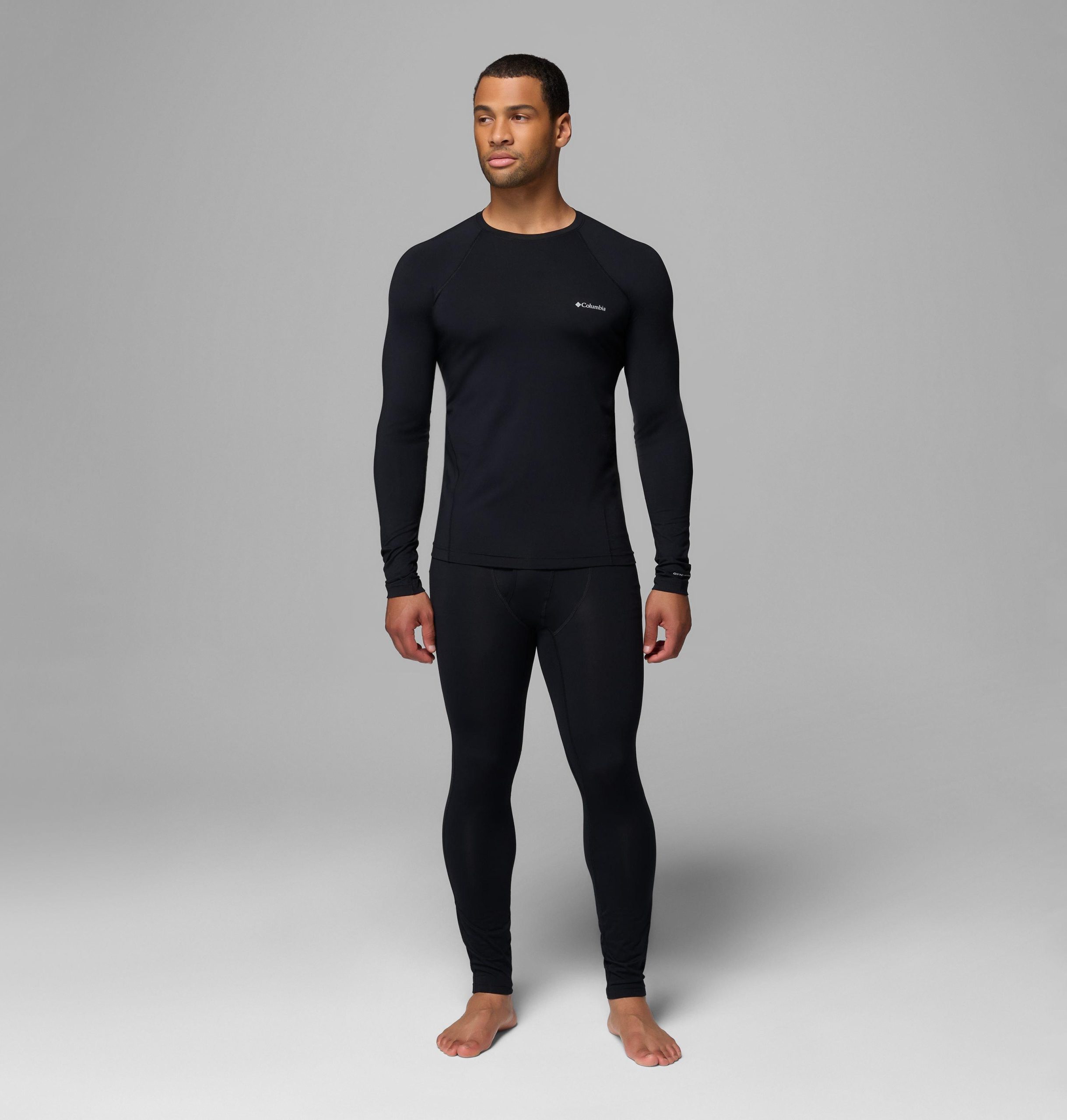 herren-funktionsshirt mit rundhalsausschnitt mittelschwer baselayer