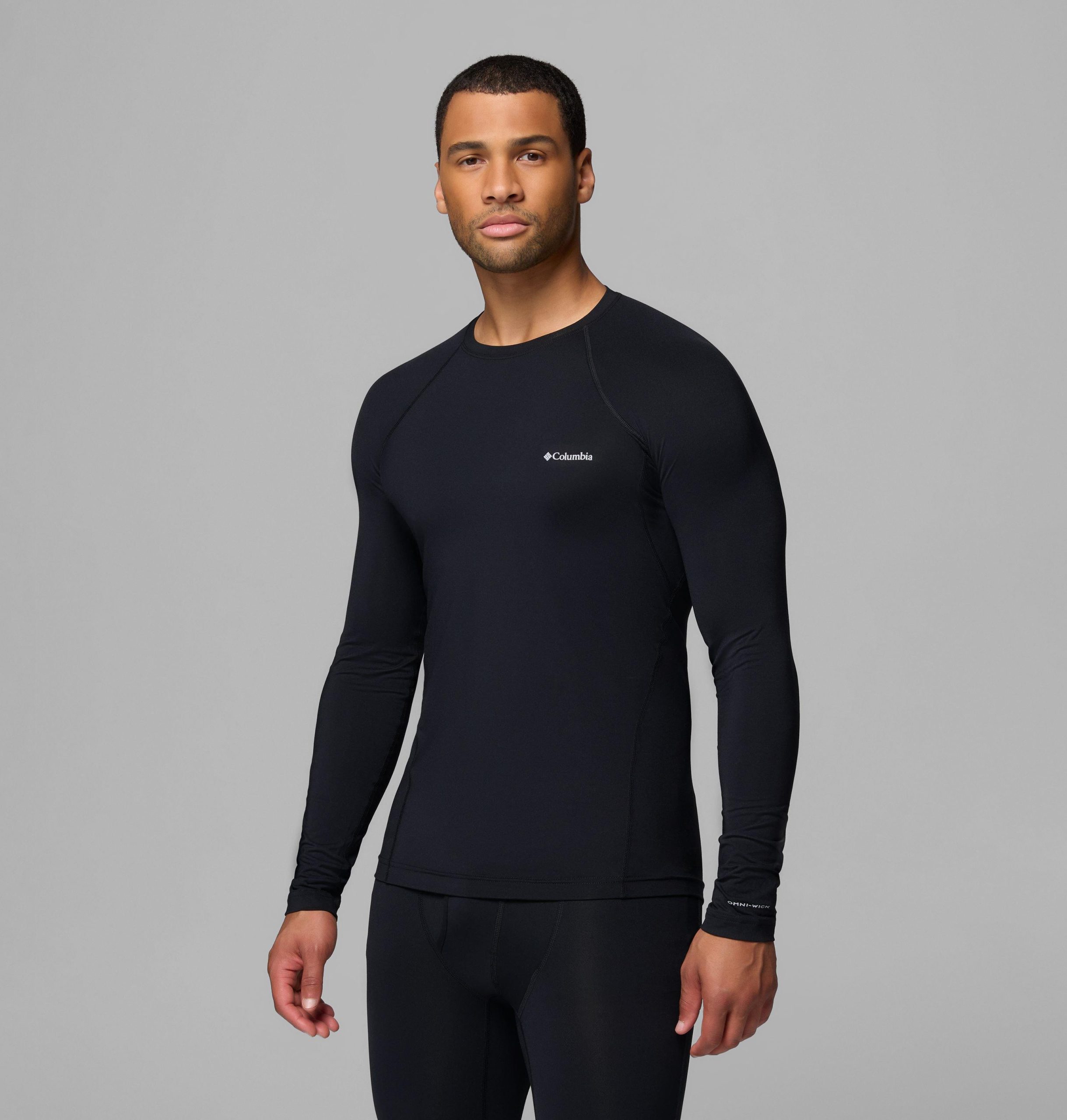 herren-funktionsshirt mit rundhalsausschnitt mittelschwer baselayer