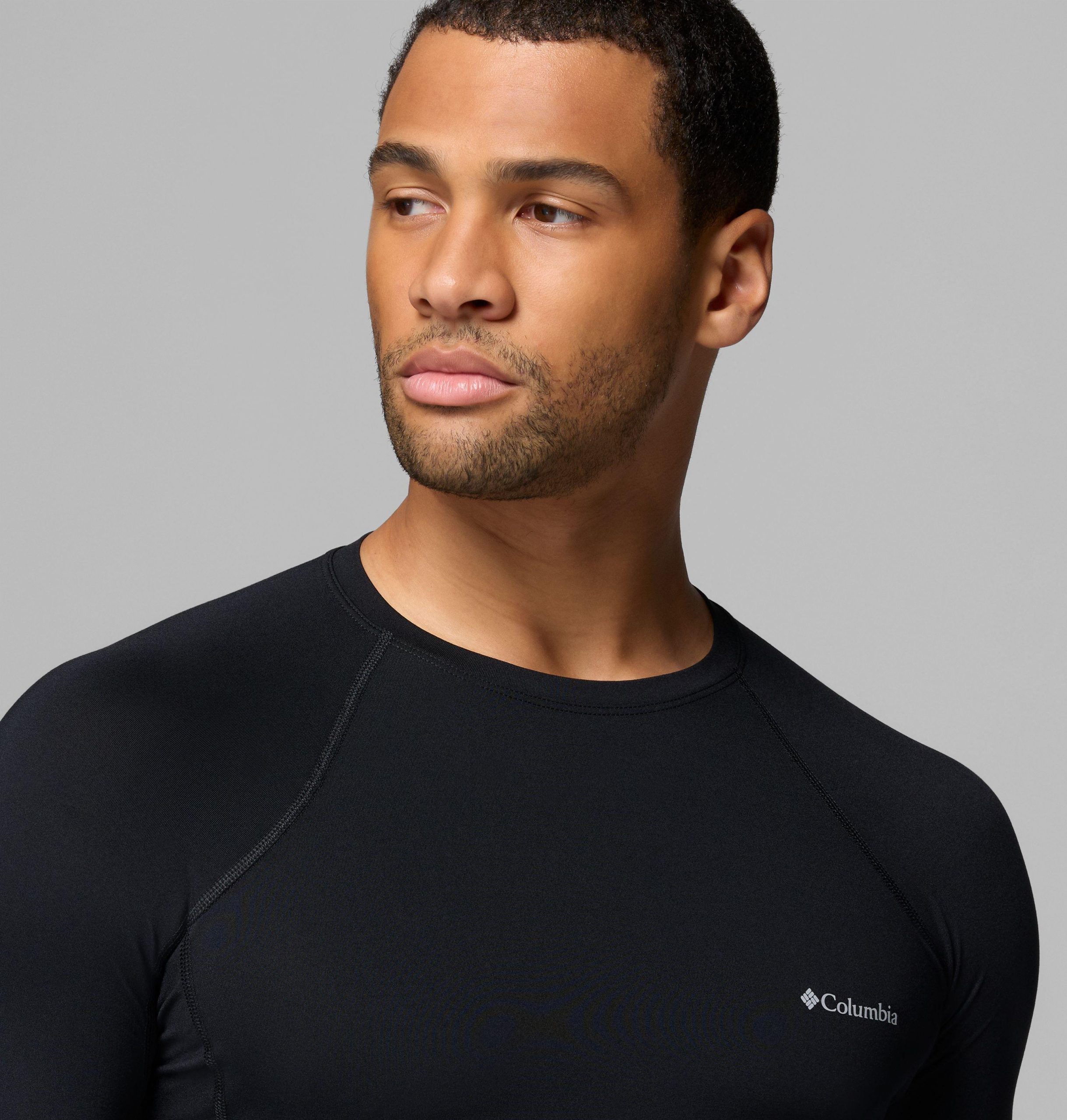 herren-funktionsshirt mit rundhalsausschnitt mittelschwer baselayer