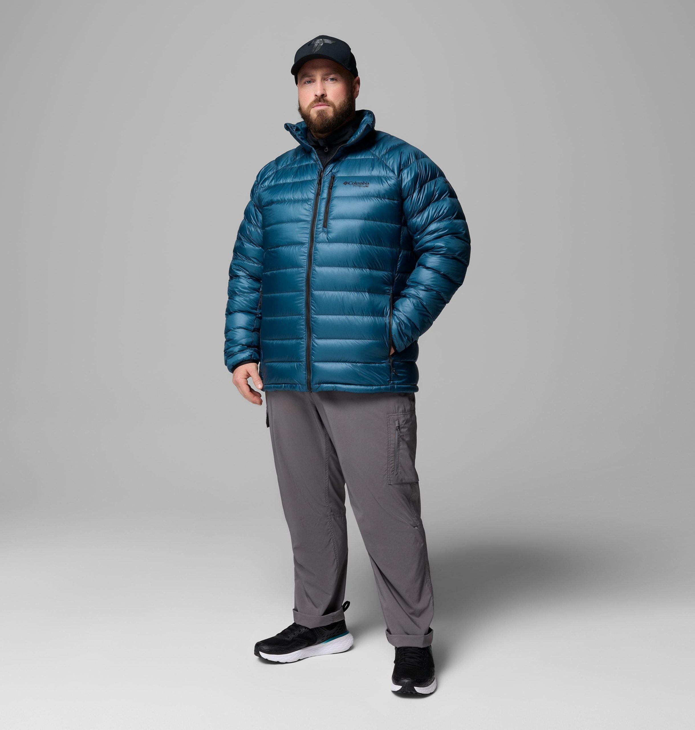 arctic crest daunenjacke für herren – größe l