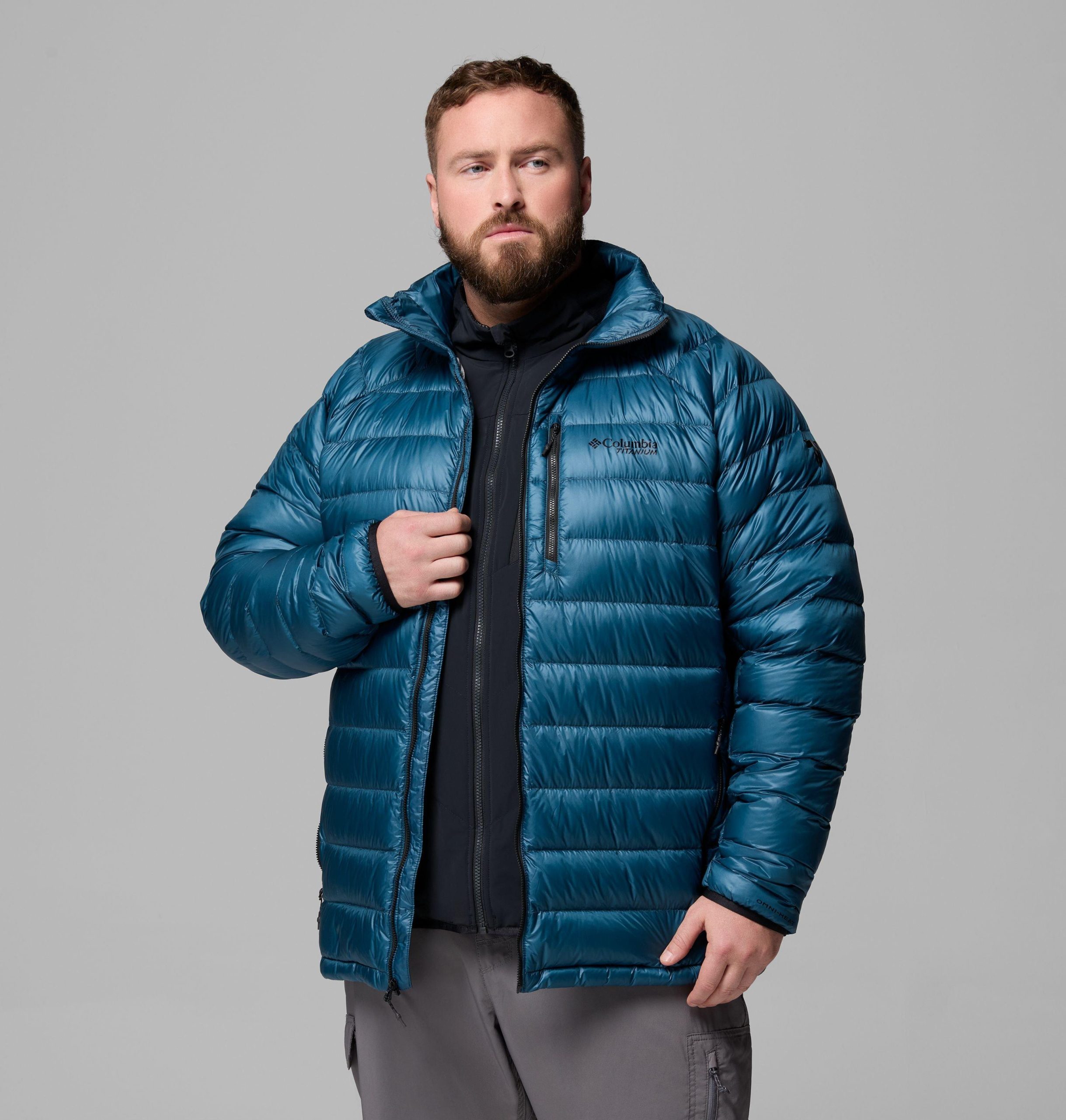 arctic crest daunenjacke für herren – größe l