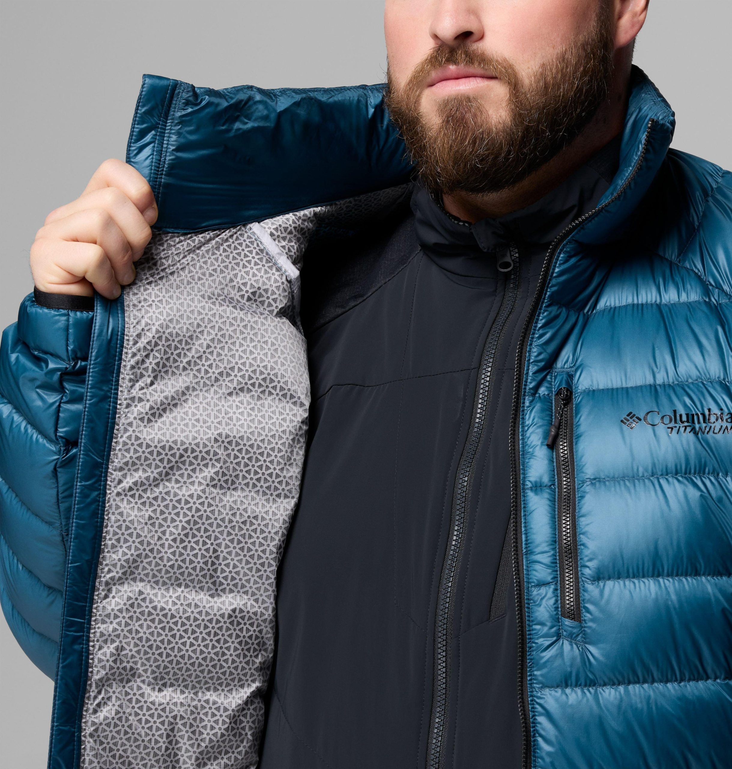 arctic crest daunenjacke für herren – größe l