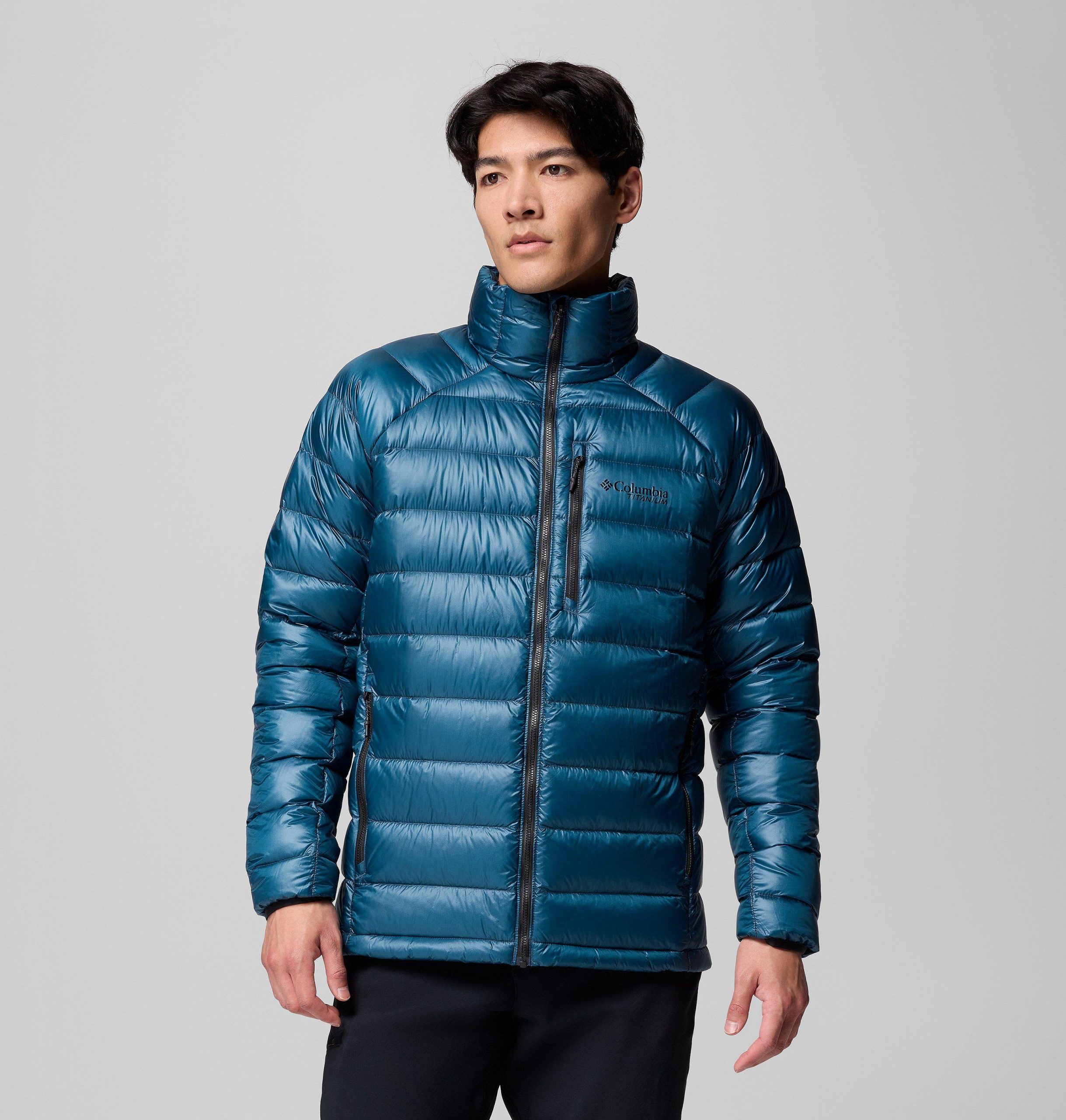 arctic crest daunenjacke für herren – lang
