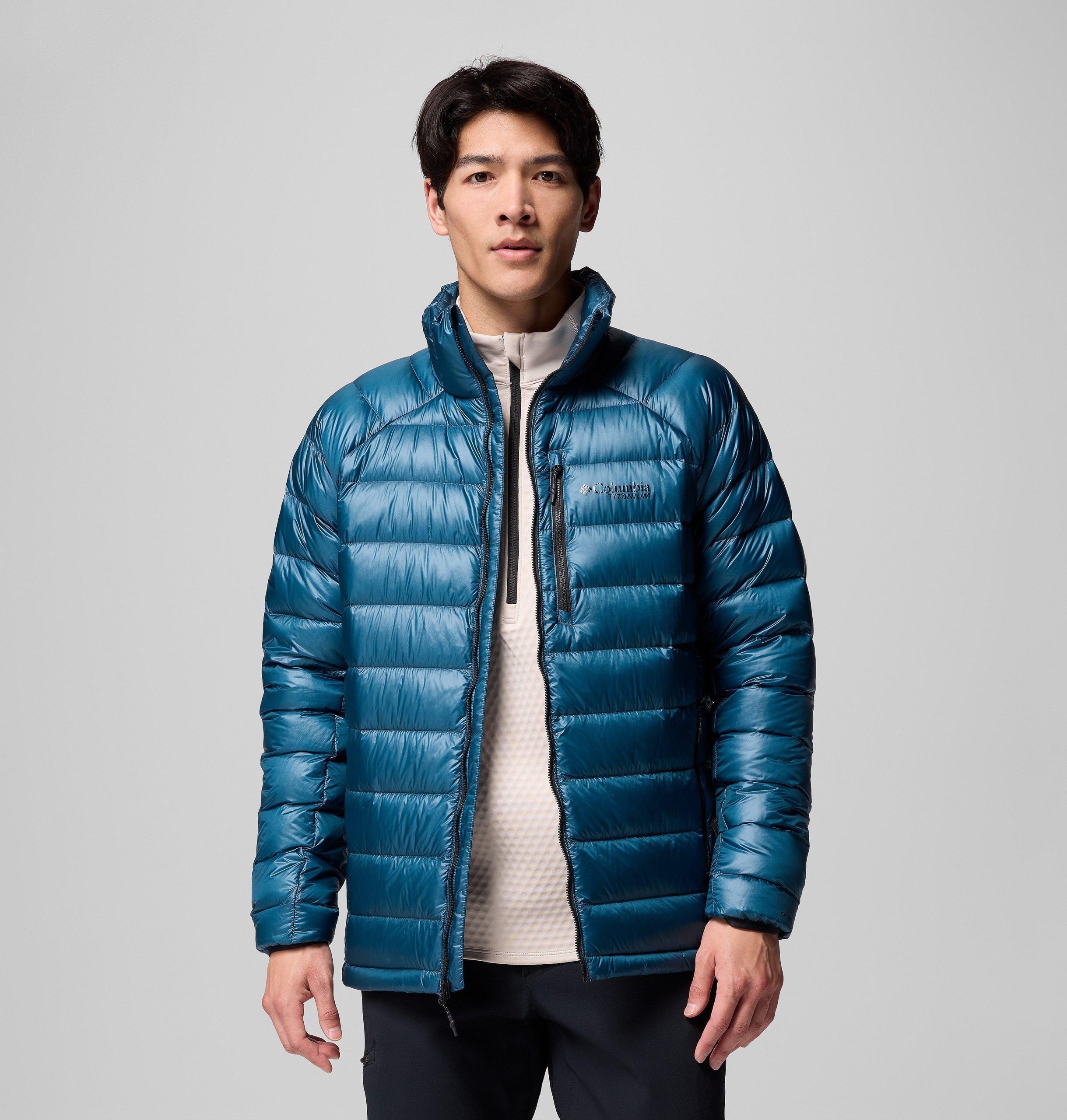 arctic crest daunenjacke für herren – lang
