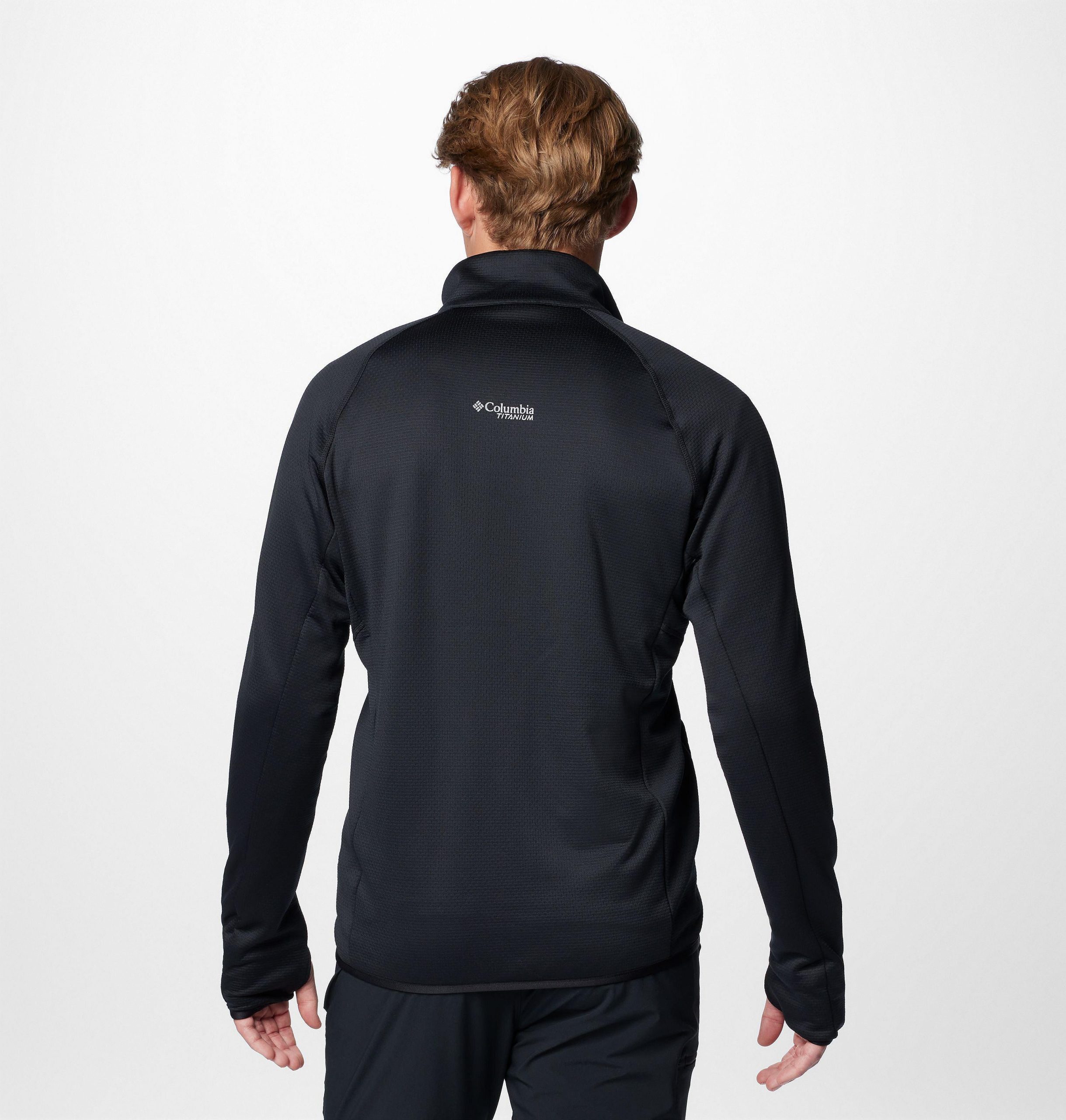 triple canyon grid fleece ii herren-jacke mit durchgehendem reißverschluss