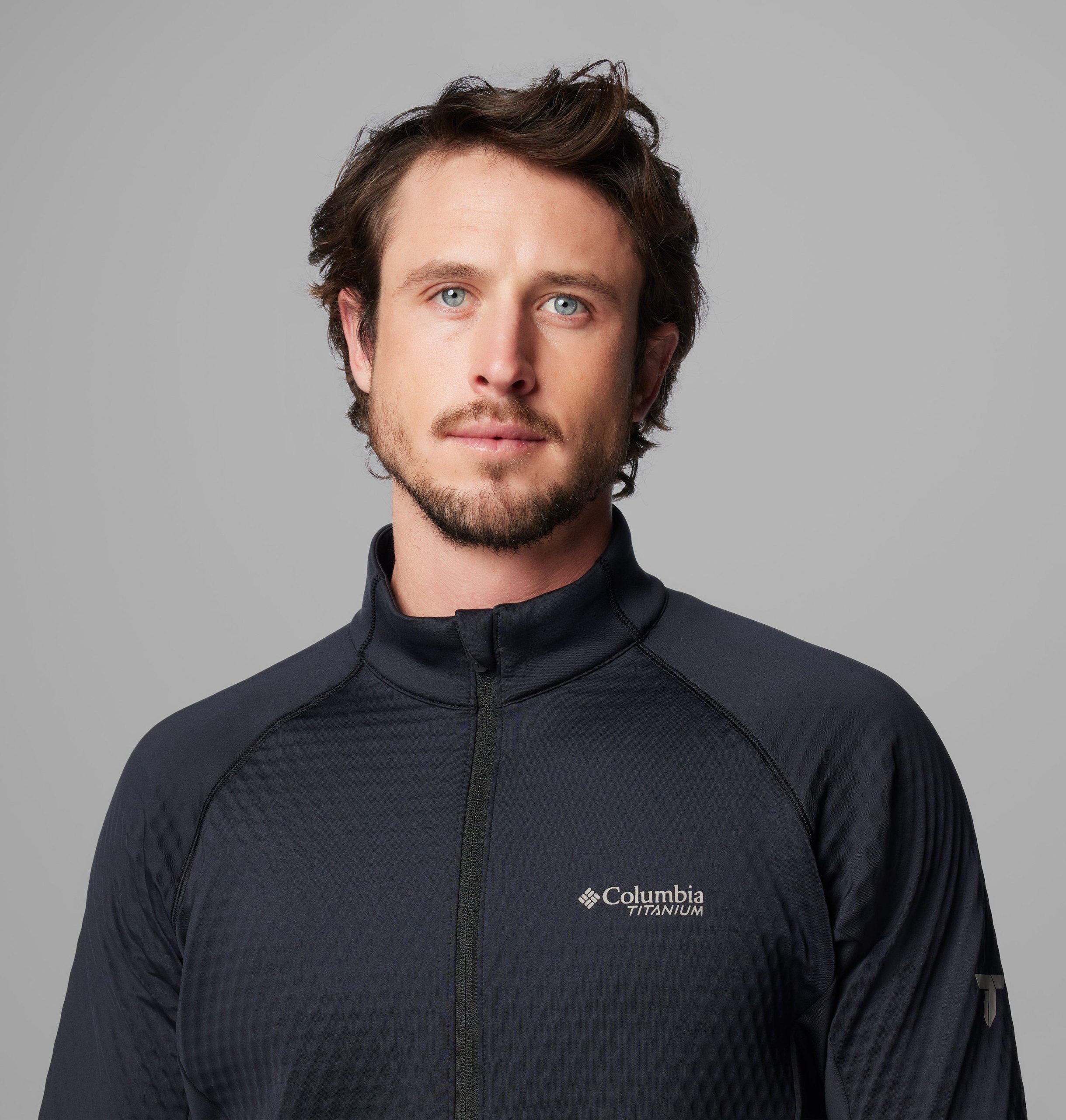 herren crystal leaf omni-heat helix pullover mit halbem reißverschluss