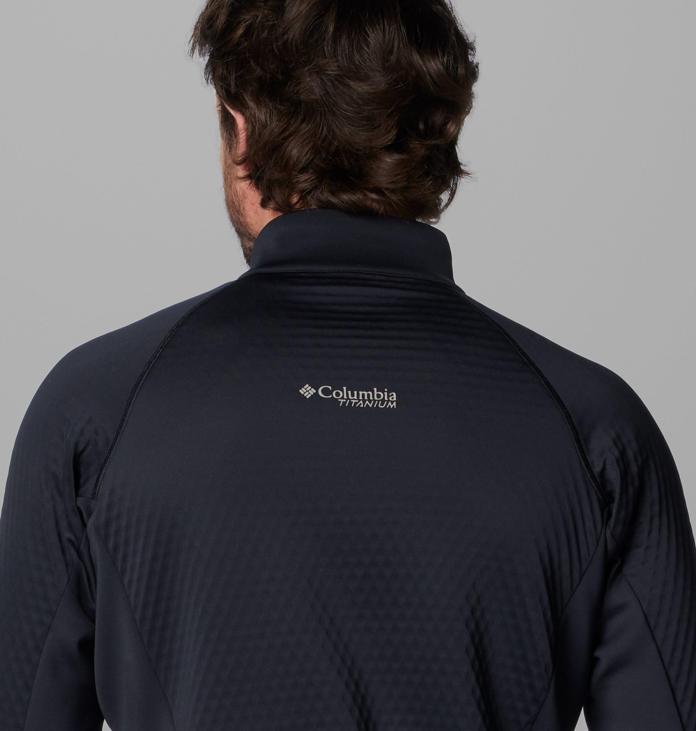 herren crystal leaf omni-heat helix pullover mit halbem reißverschluss