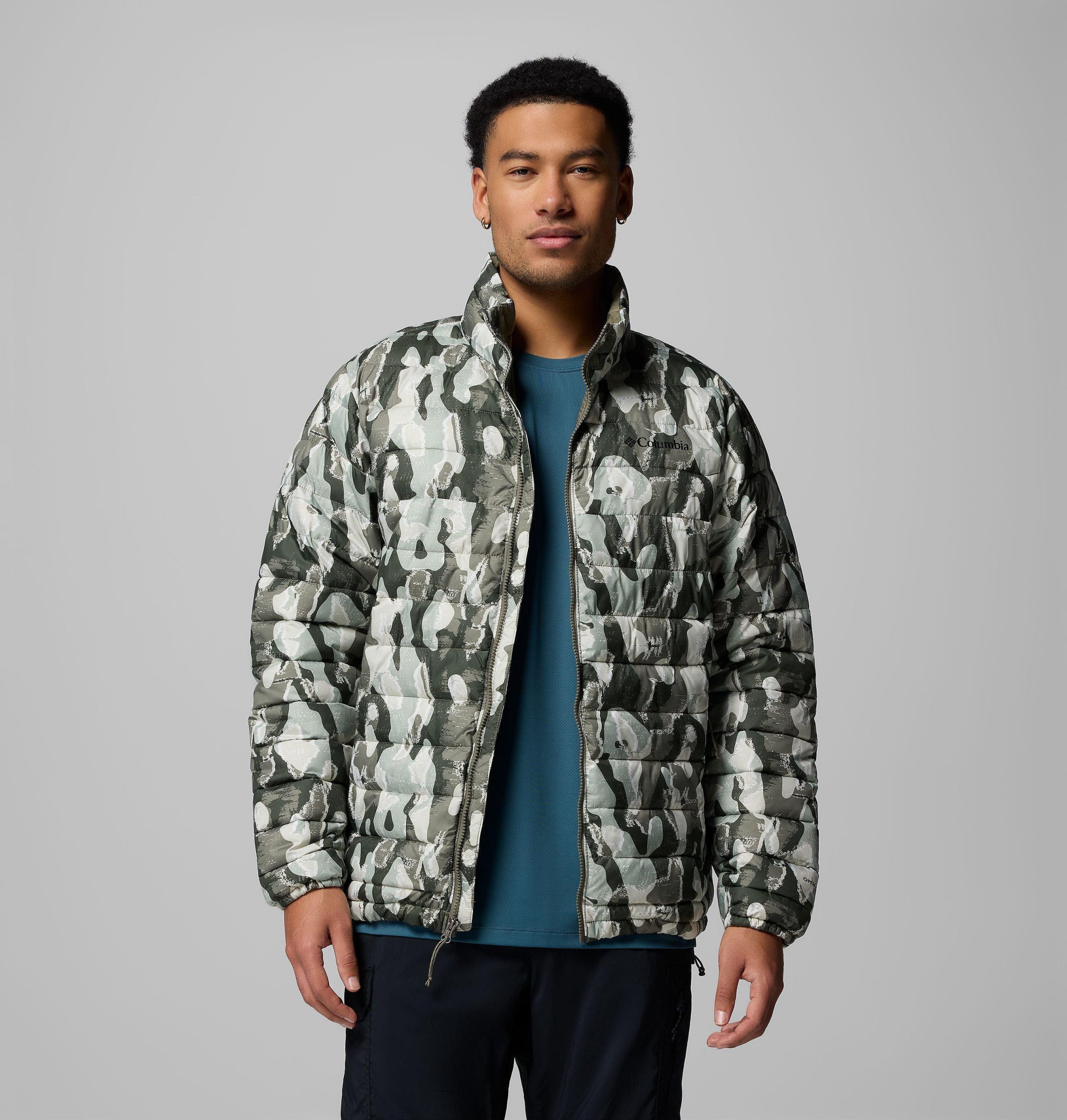 herren powder lite ii bedruckte jacke