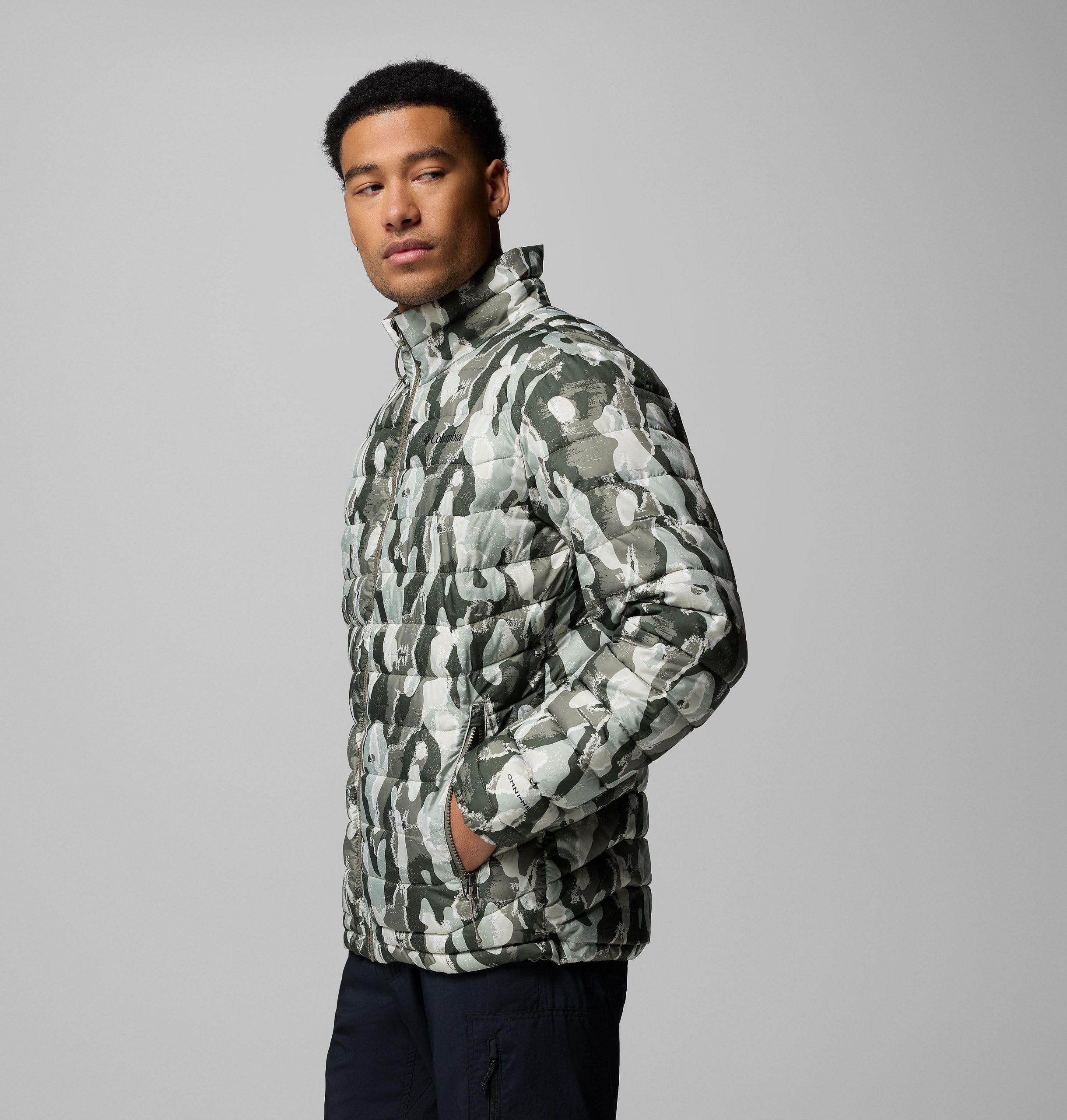 herren powder lite ii bedruckte jacke