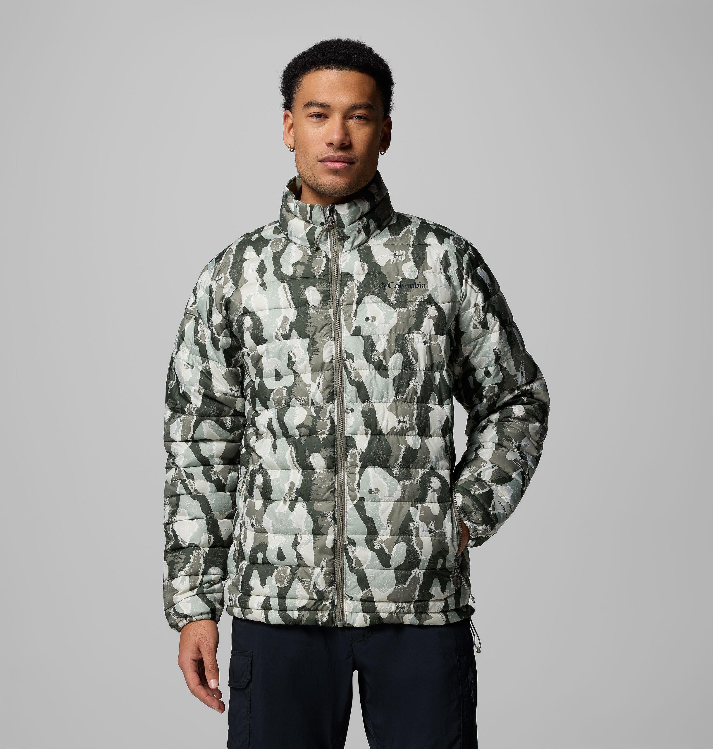 herren powder lite ii bedruckte jacke