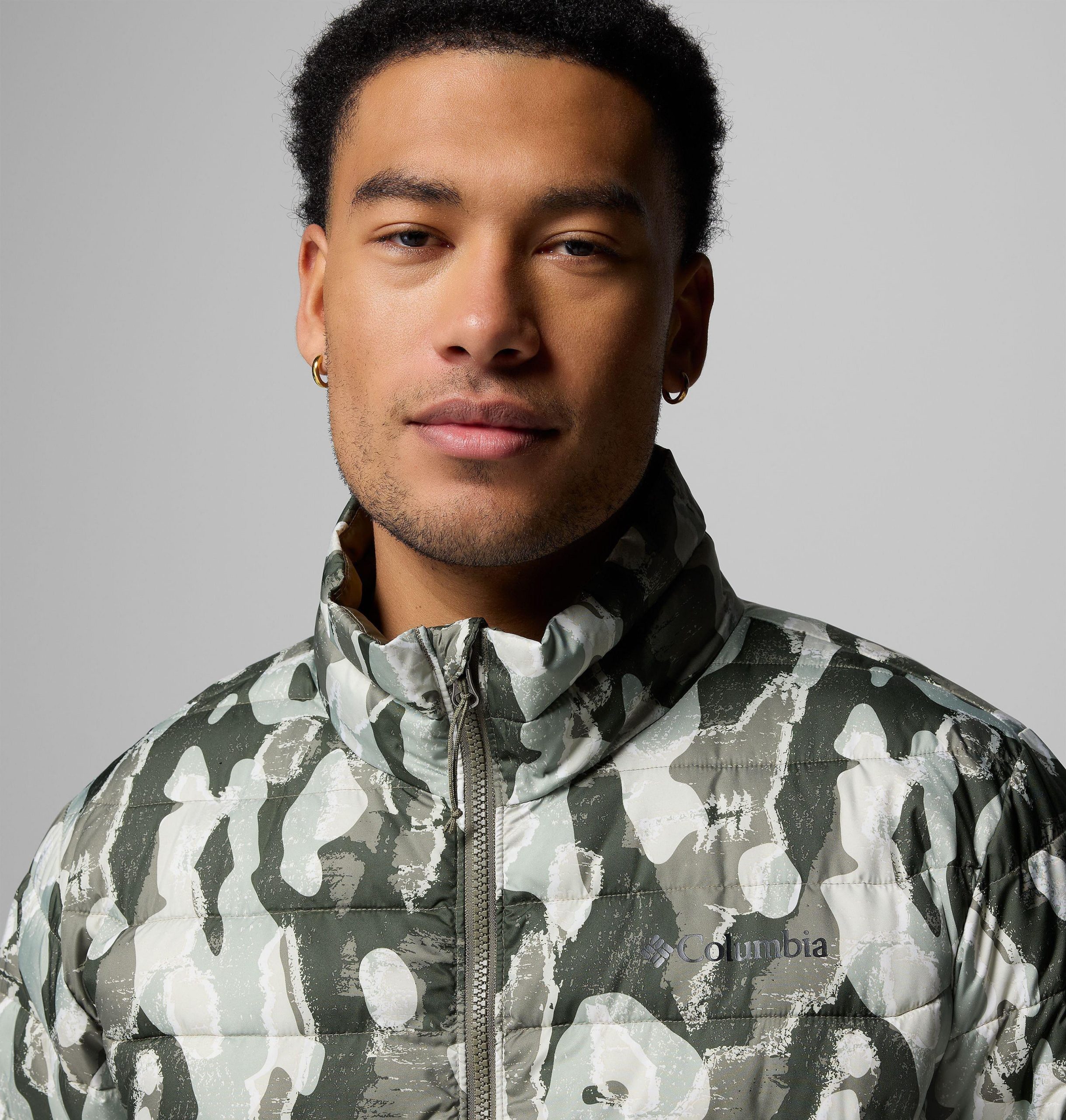 herren powder lite ii bedruckte jacke