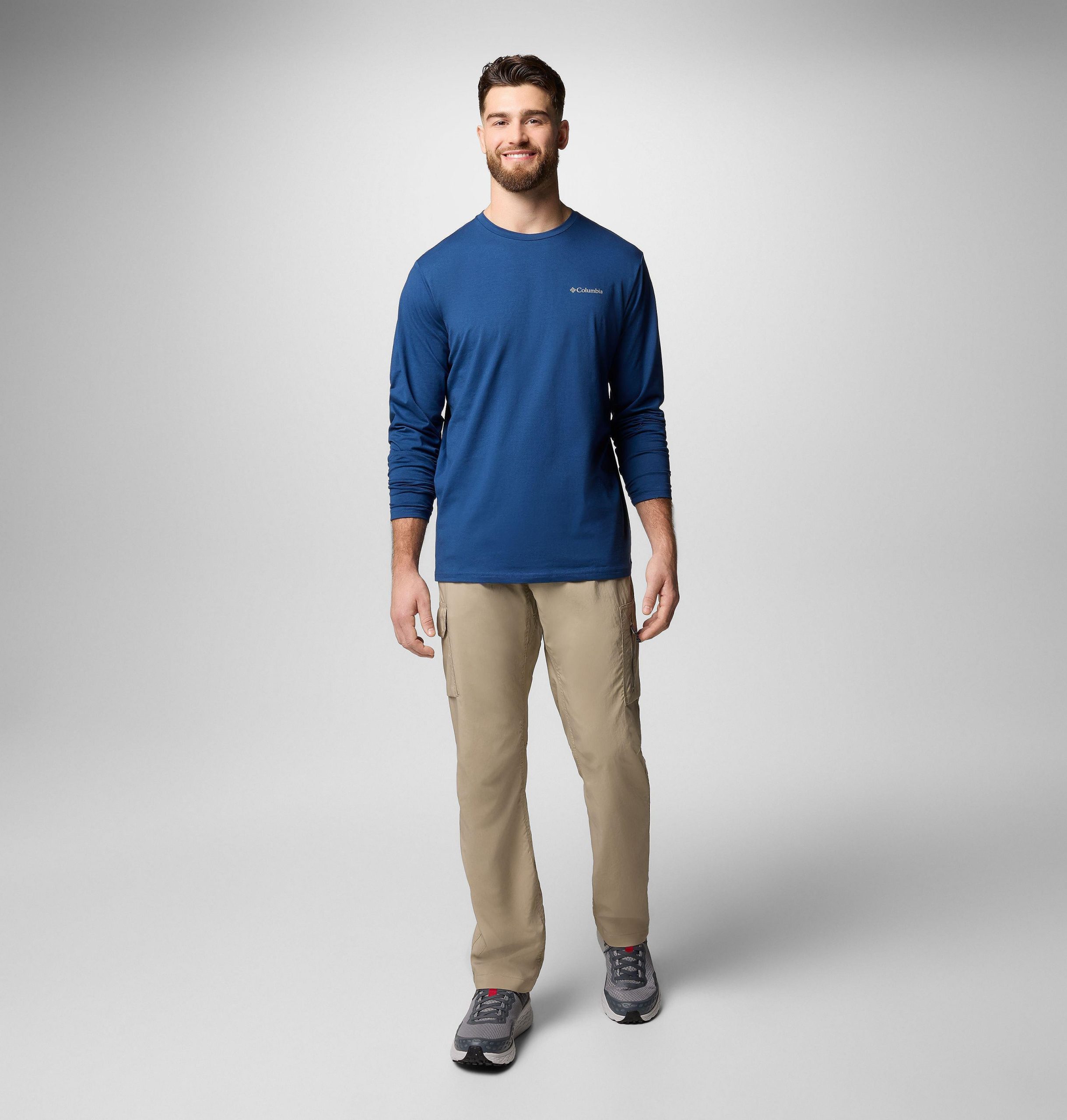 canyonland trail langarm-t-shirt für herren – größe l